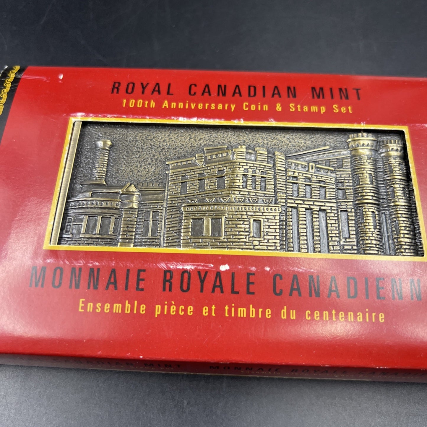 2008 50-Cent Royal Canadian Mint 100th Anniversary Proof Coin & Stamp Set