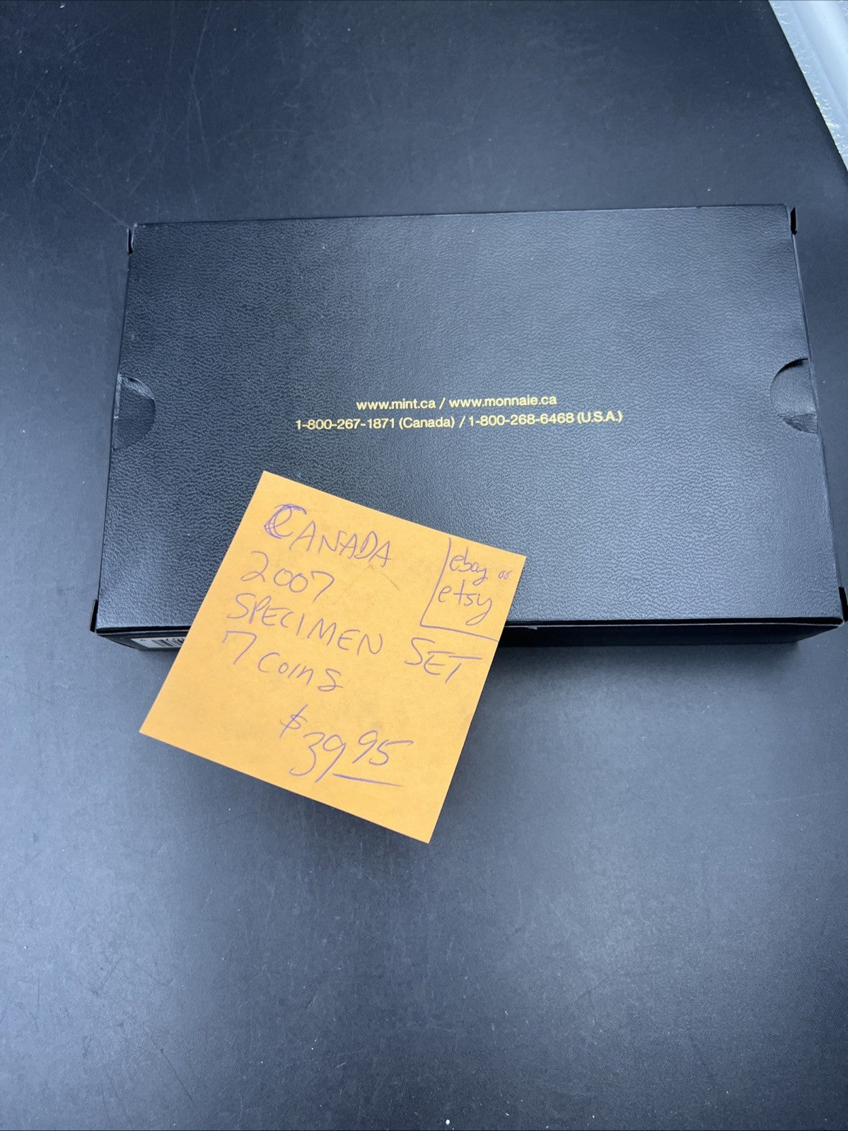 2007 Canada 7 Coin Specimen Uncirculated Coin Set in Case w/ Box & COA