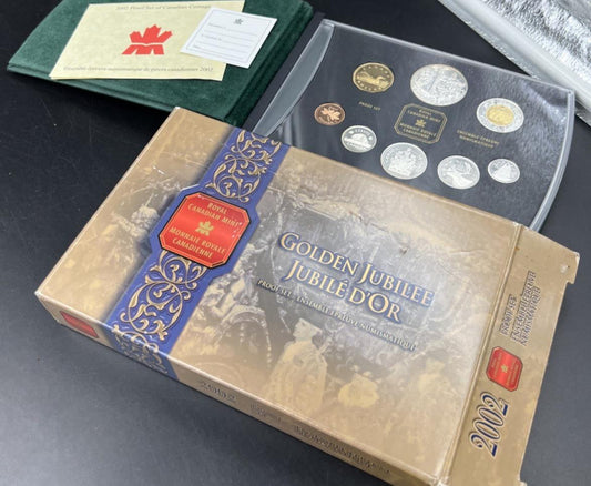 Golden Jubilee 2002 Proof Set Royal Canadian Mint 50th Special Edition