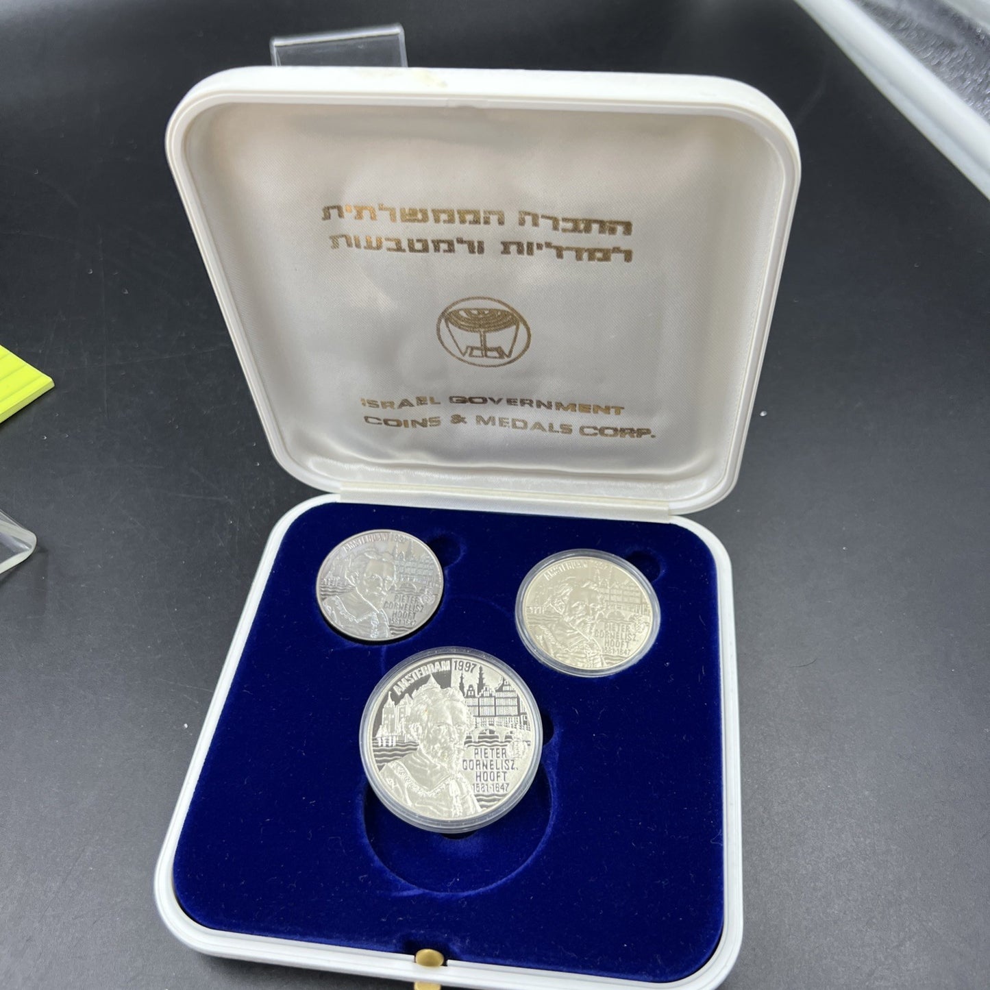 3 Coin Set 1997 €50 €20 €5 Euro Netherlands Amsterdam Pieter Cornelisz Hooft