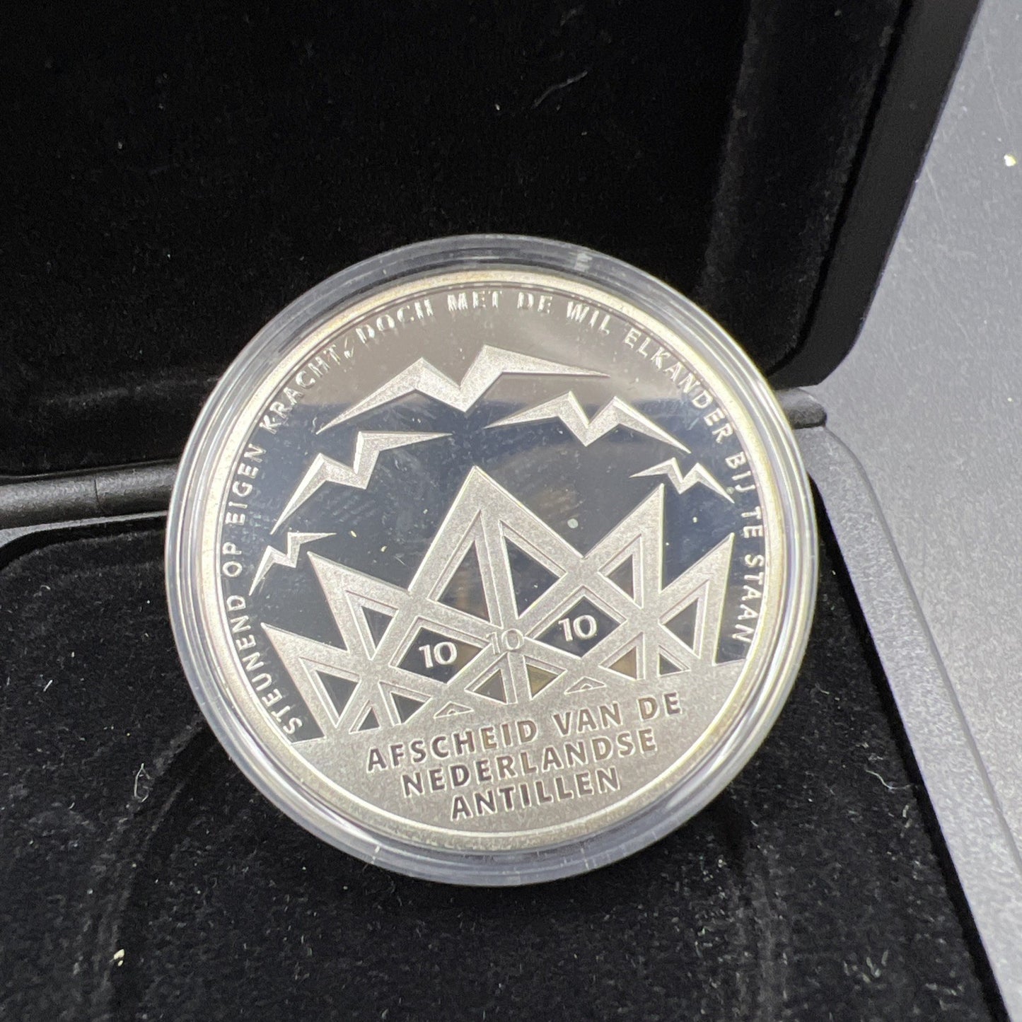 Netherlands 10 Gulden 2010 Silver Proof Farewell to the Antilles Commemorative