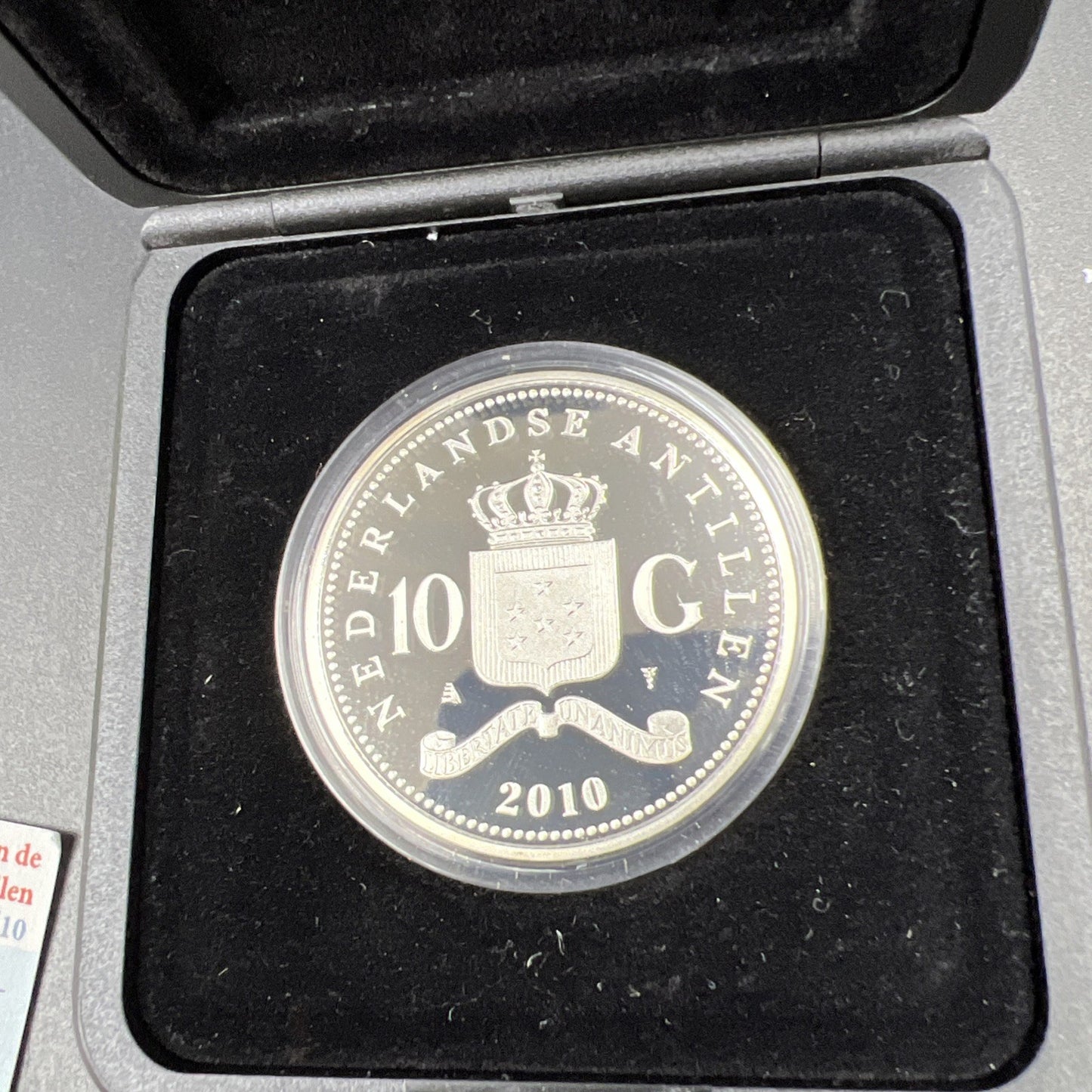Netherlands 10 Gulden 2010 Silver Proof Farewell to the Antilles Commemorative