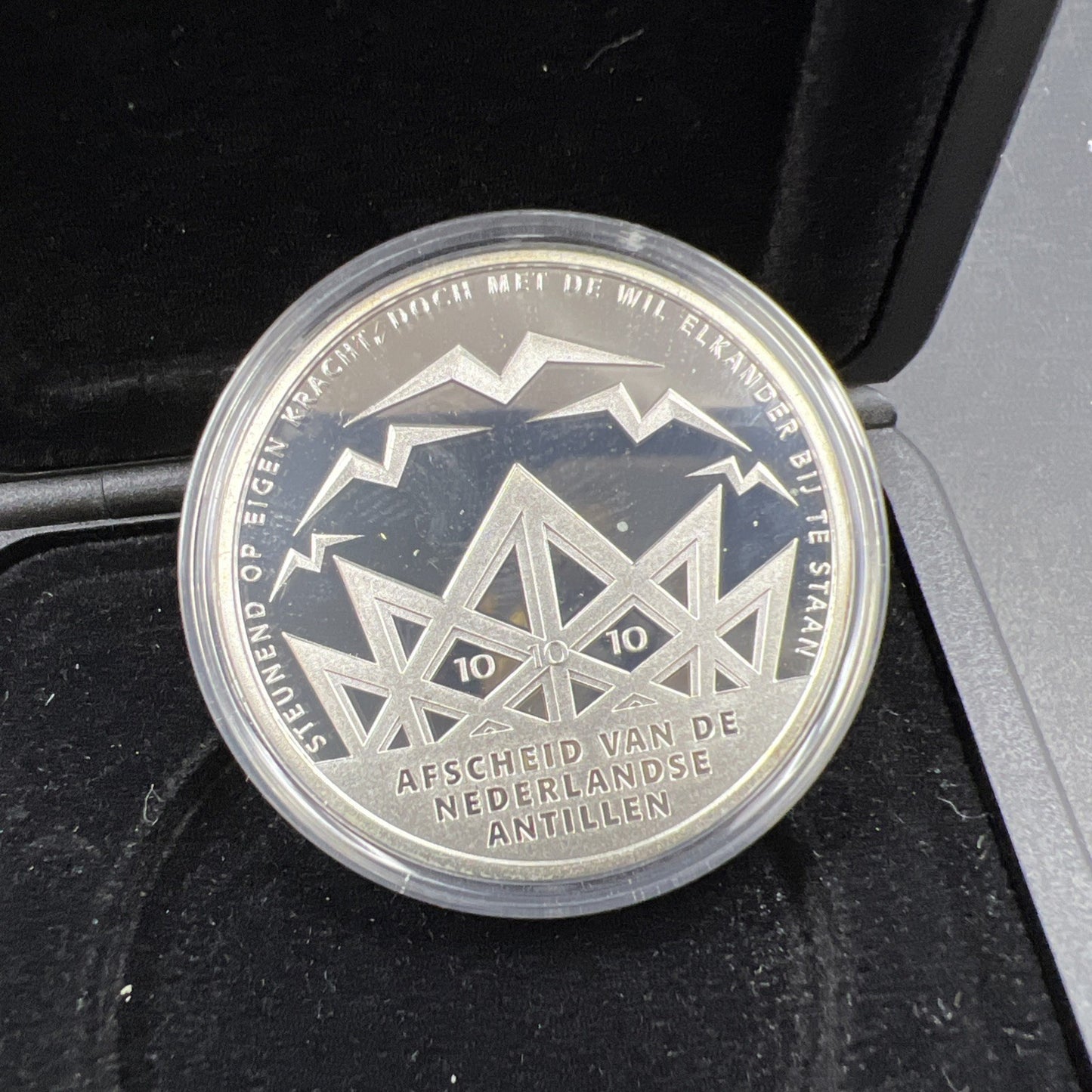 Netherlands 10 Gulden 2010 Silver Proof Farewell to the Antilles Commemorative