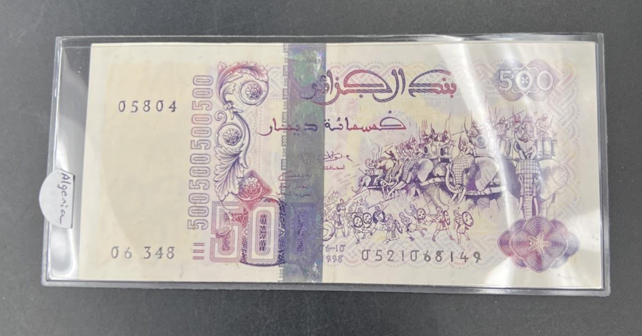 1998 Algeria 500 Dinars P 141 Elephant Note CH VF Circ #804