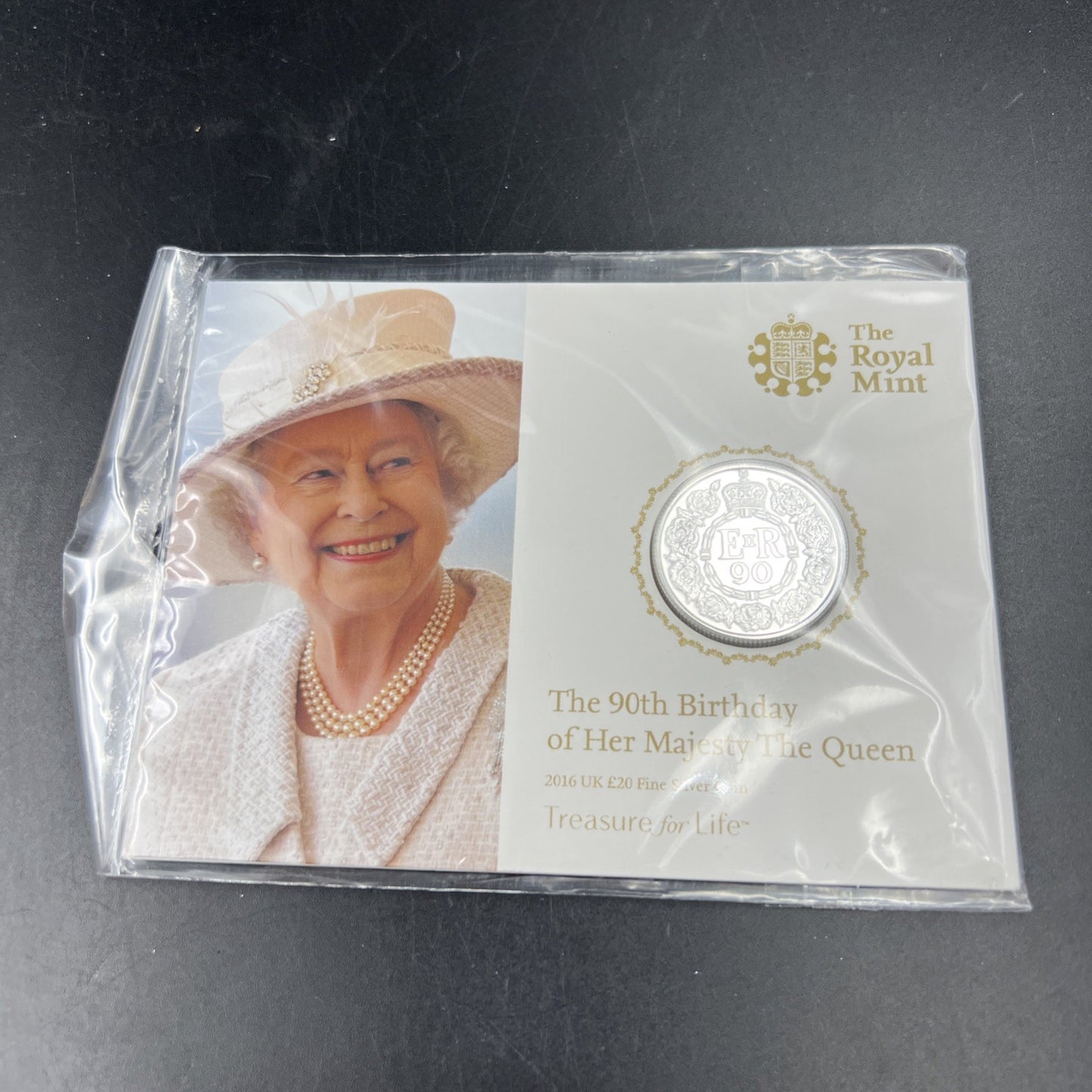 2016 Royal Majesty Silver Coin United Kingdom Royal Mint £20 Gem UNC