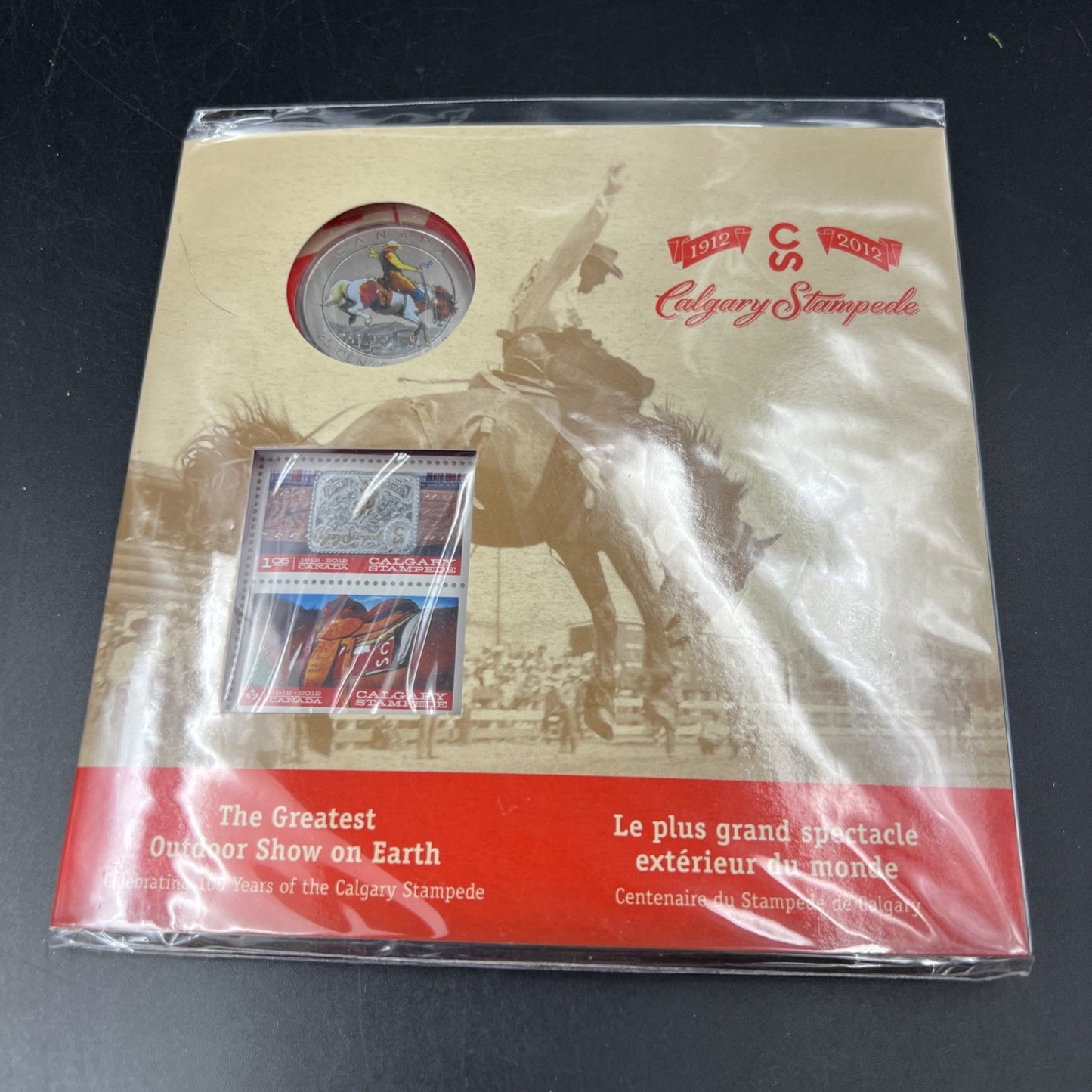 2012 Canada Calgary Stampede Commemorative Large 25 Cent Coin