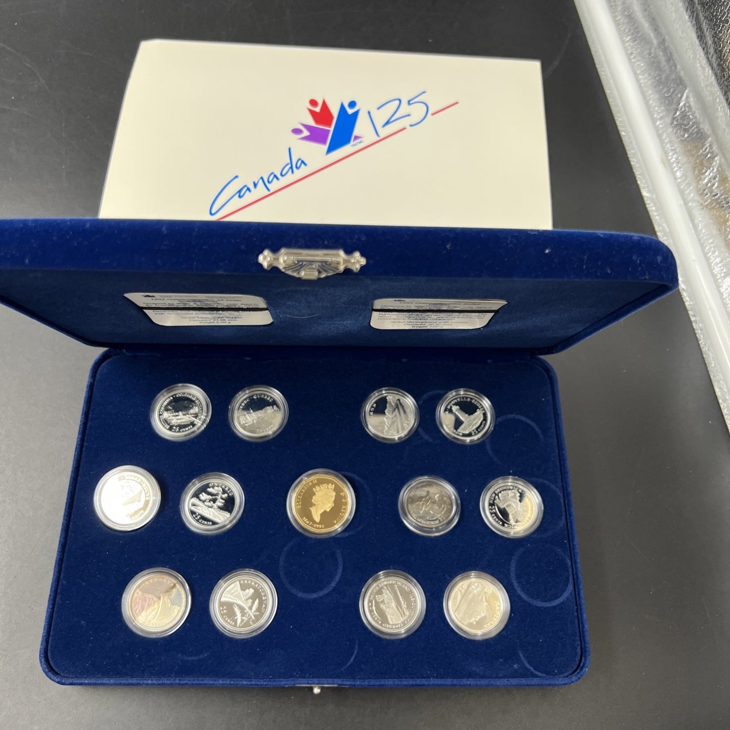 Canada Proof 1992 125th Confederation Anniversary Silver Quarters & Dollar Set
