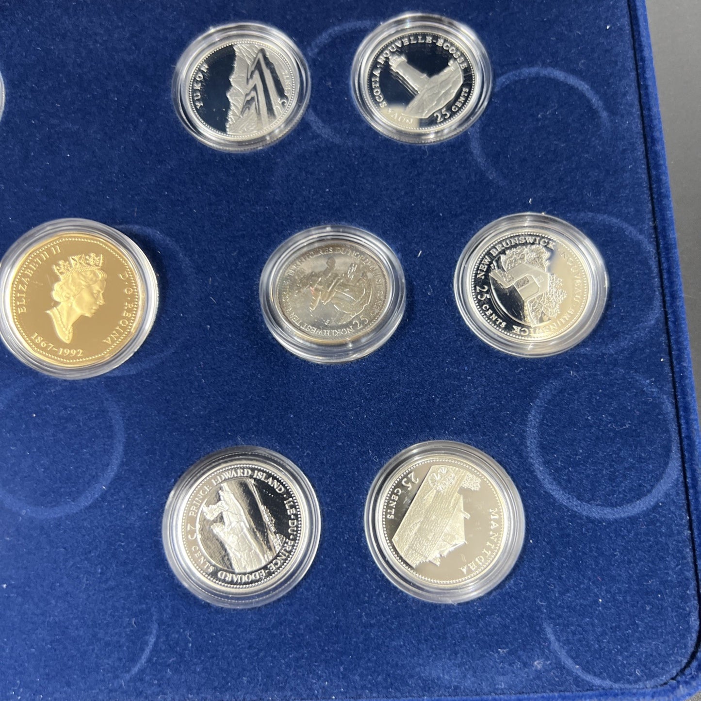 Canada Proof 1992 125th Confederation Anniversary Silver Quarters & Dollar Set