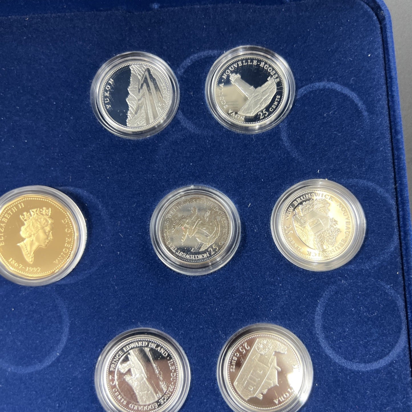 Canada Proof 1992 125th Confederation Anniversary Silver Quarters & Dollar Set