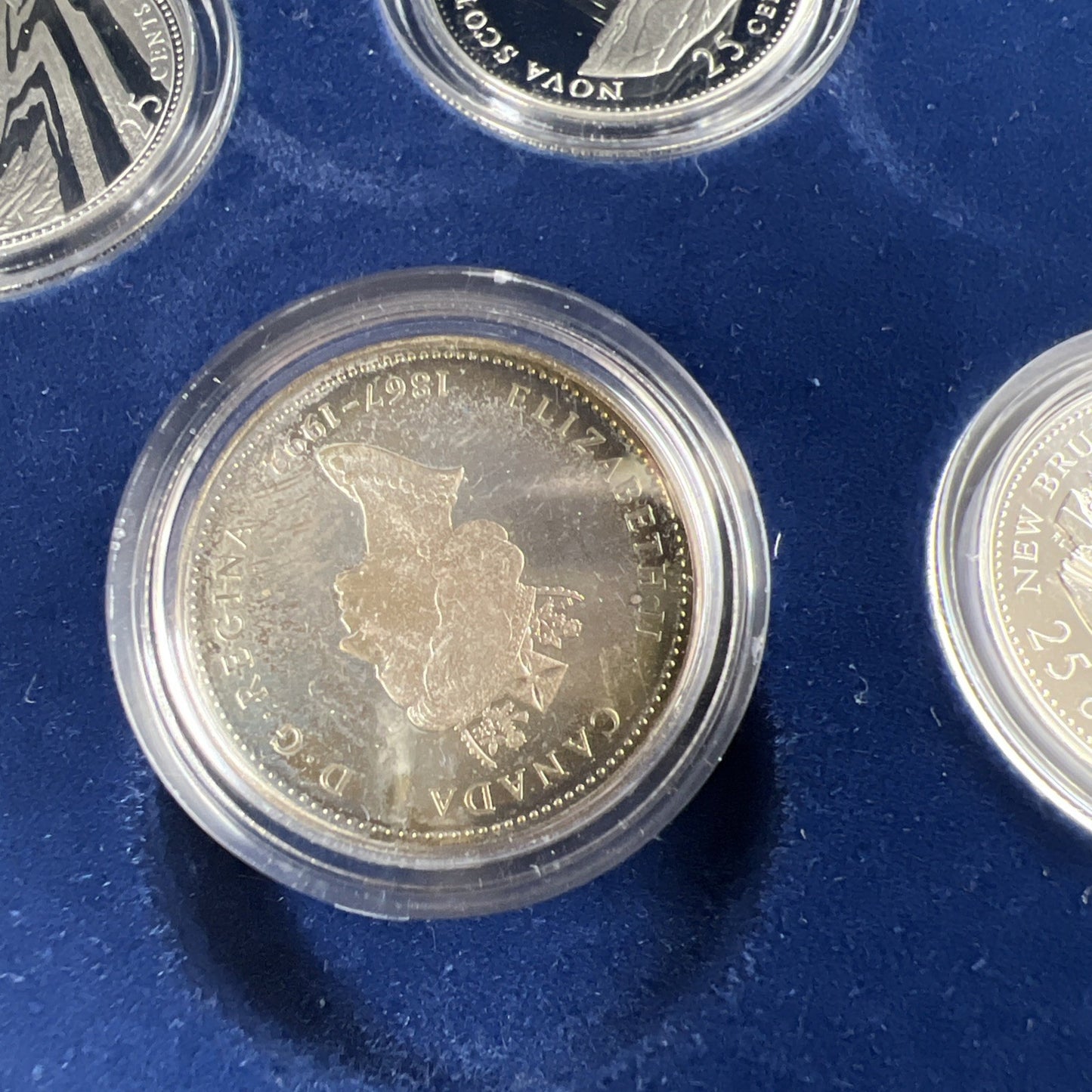 Canada Proof 1992 125th Confederation Anniversary Silver Quarters & Dollar Set