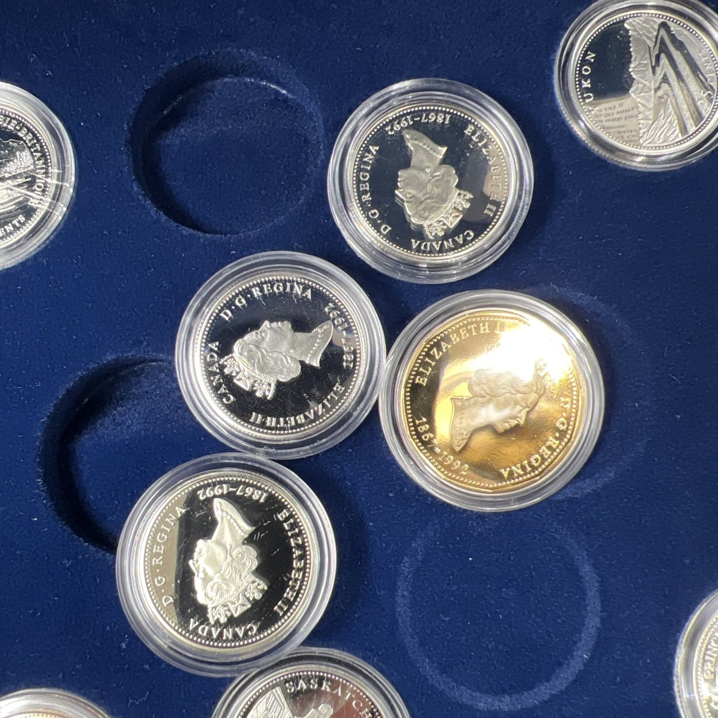 Canada Proof 1992 125th Confederation Anniversary Silver Quarters & Dollar Set