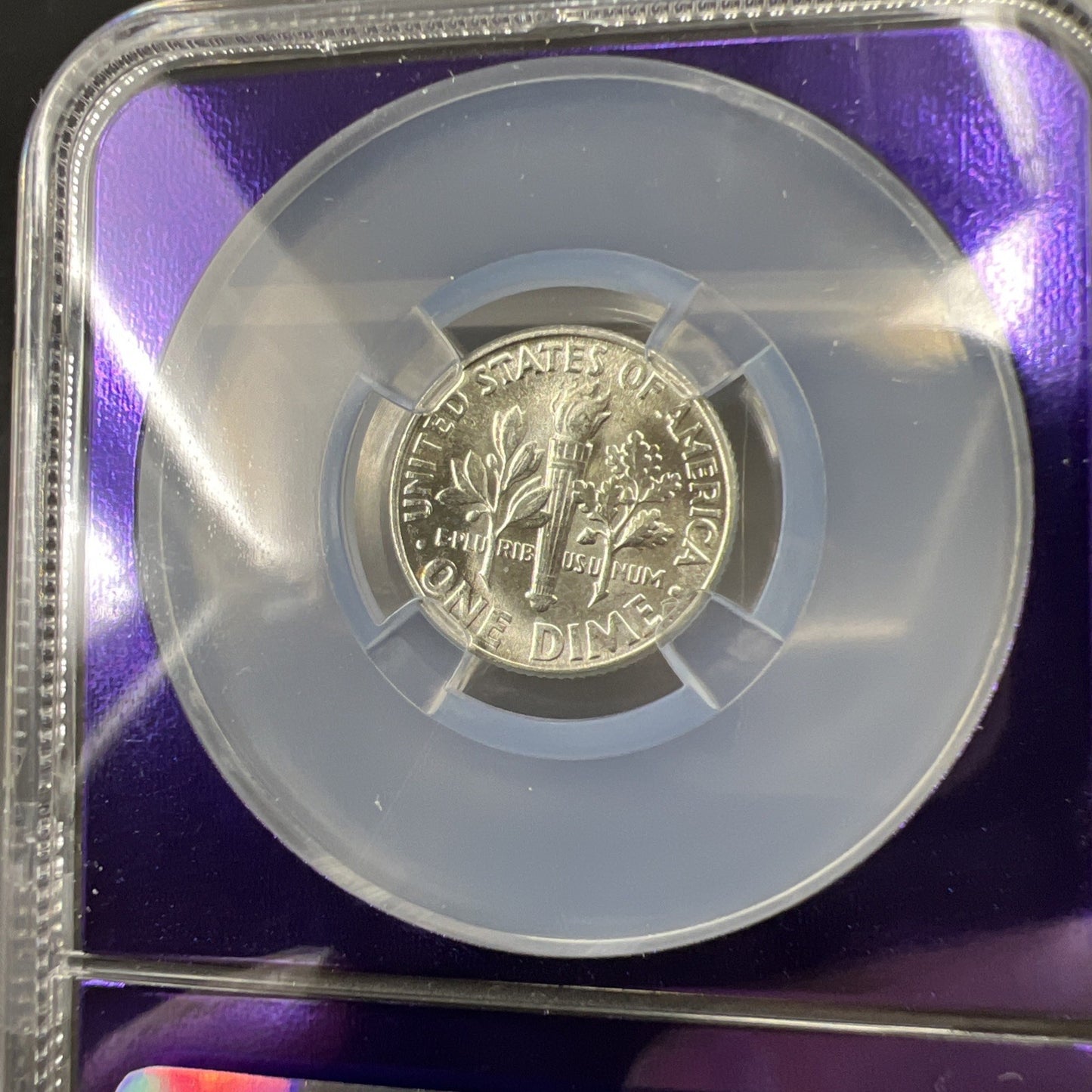 1946 P 10c Roosevelt Silver Dime Coin NGC Bee Label Holder MS66 Gem BU