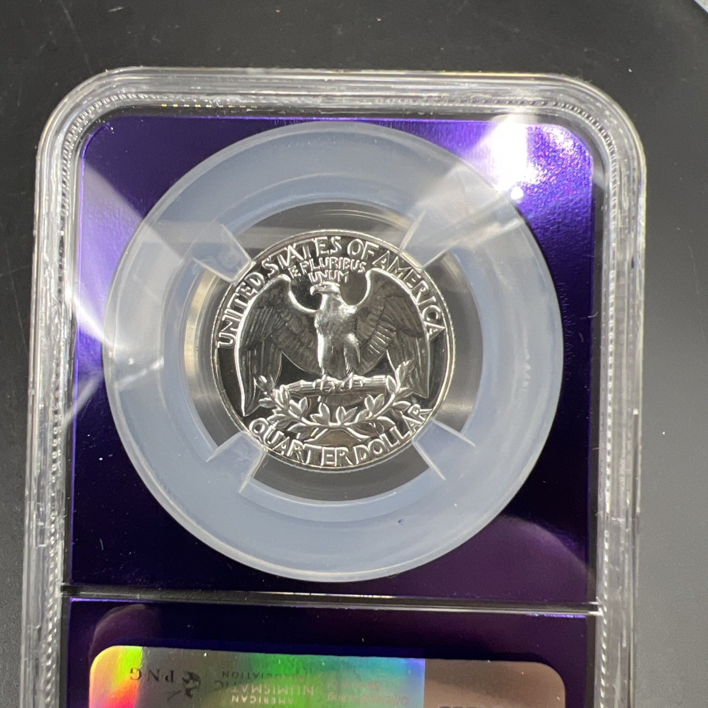 1963 P 25c Washington Silver Quarter Coin NGC PF67 Bee Label Holder