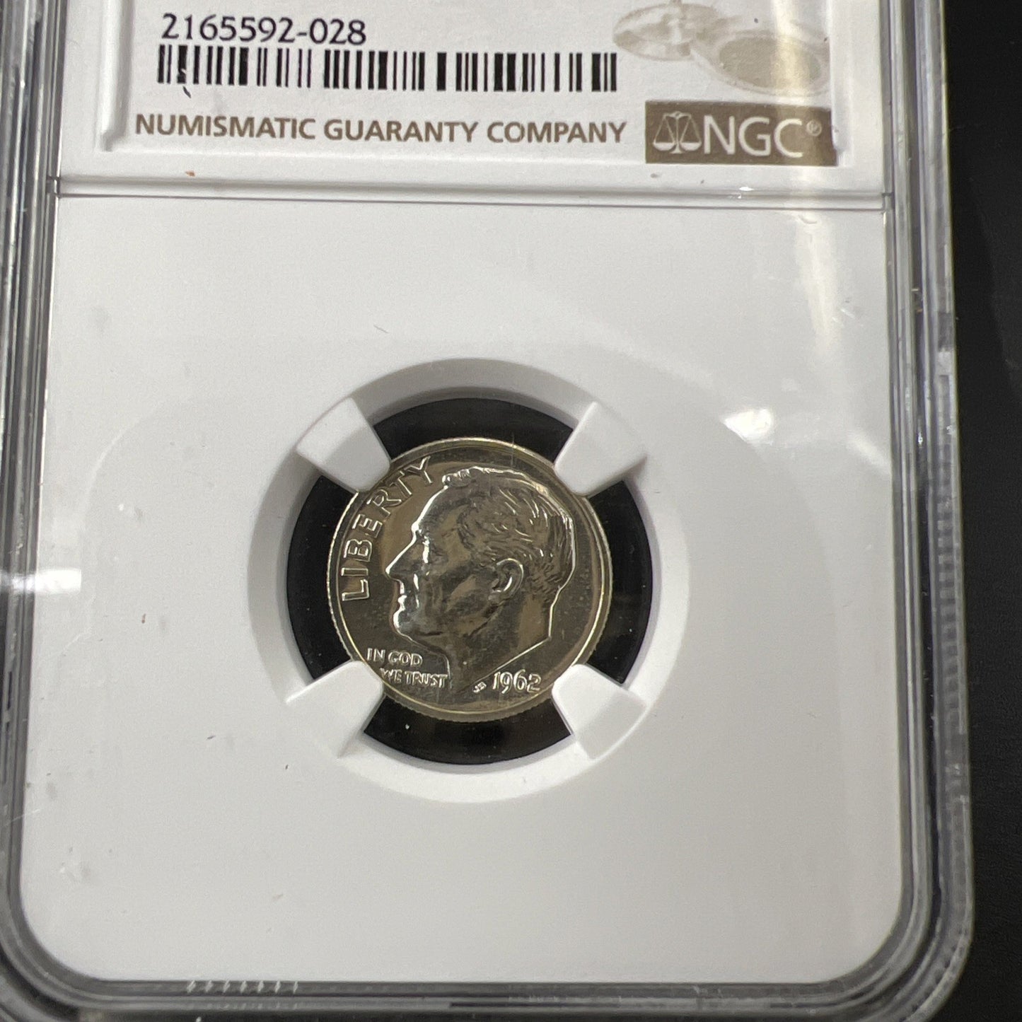 1962 P 10c Roosevelt Silver Dime Coin PF66 NGC #028