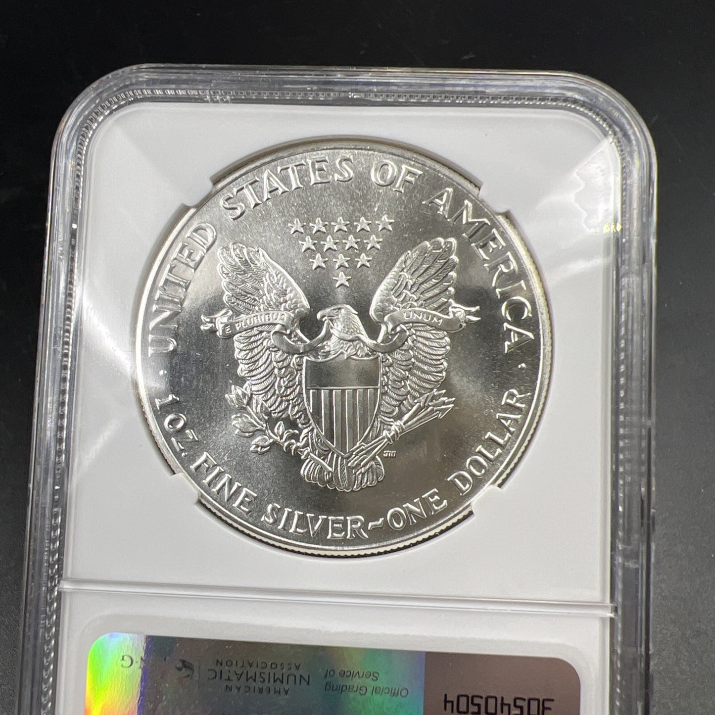 1988 1 Oz ASE American Silver Eagle NGC MS69 Red Book Label Early Production