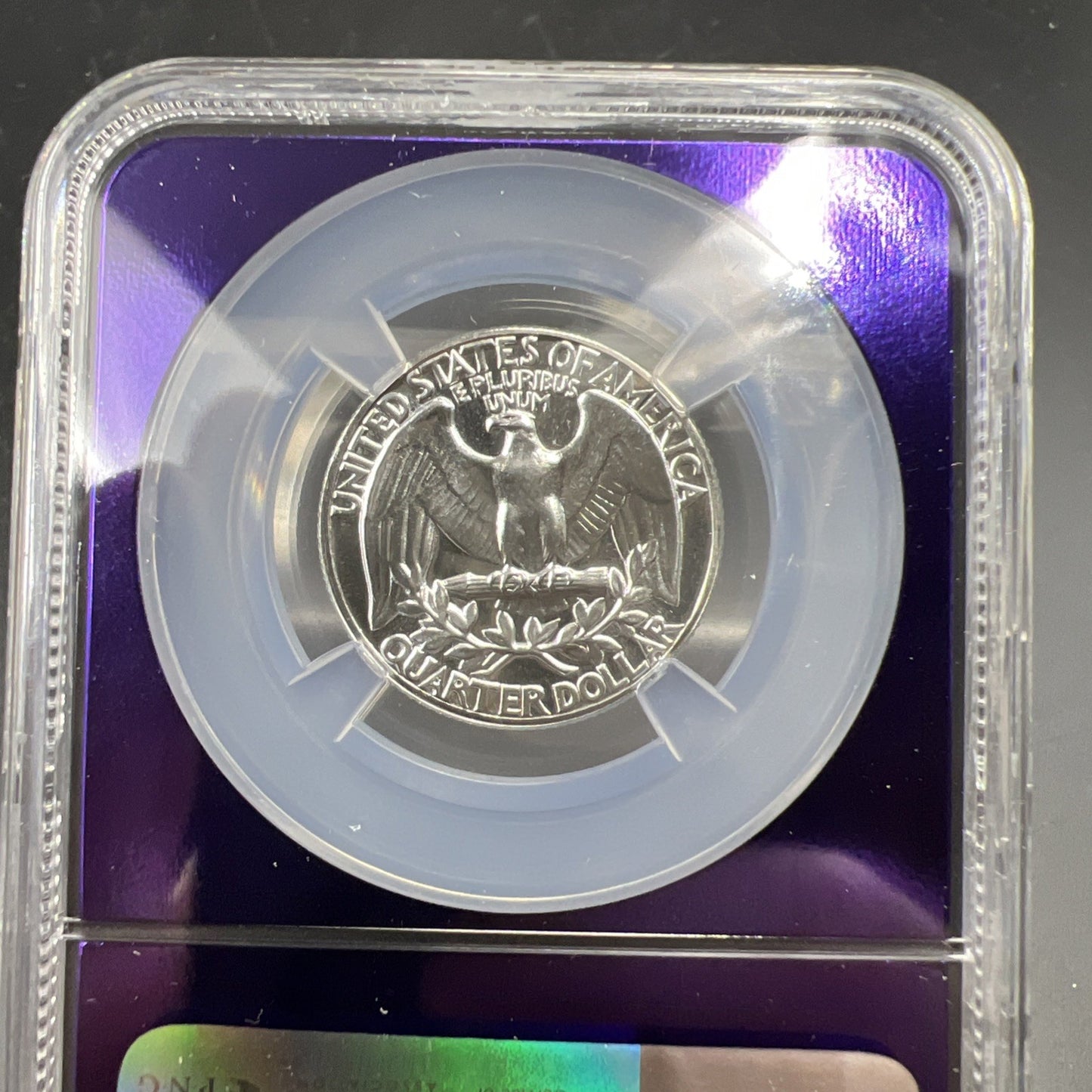 1962 P 25c Washington Silver Quarter Coin NGC PF67 Bee Label Holder
