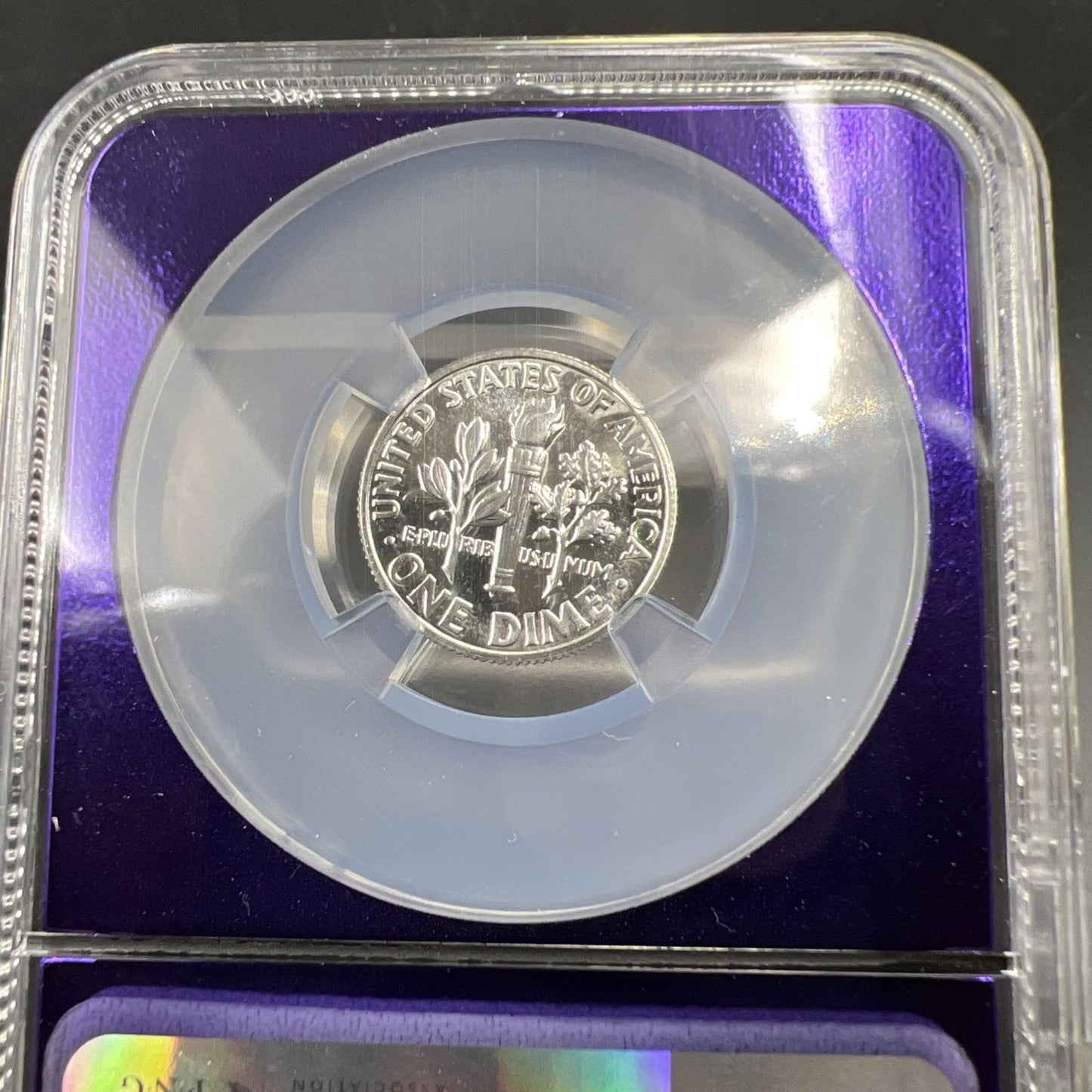 1964 P 10c Roosevelt Silver Dime Coin NGC PF68 Bee Label Holder