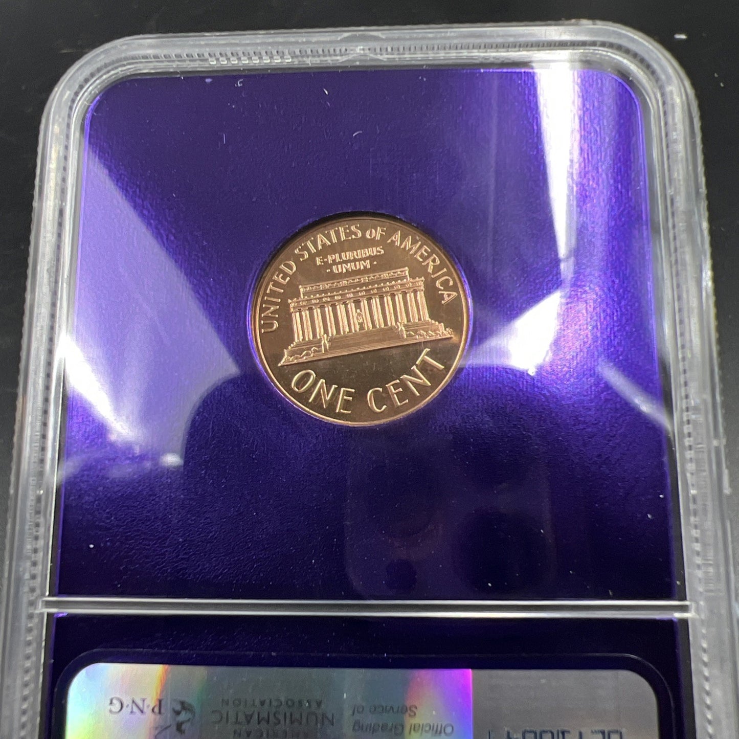 1963 1c PF68 RD NGC Bee Label Holder Lincoln Memorial Cent Gem Proof #117