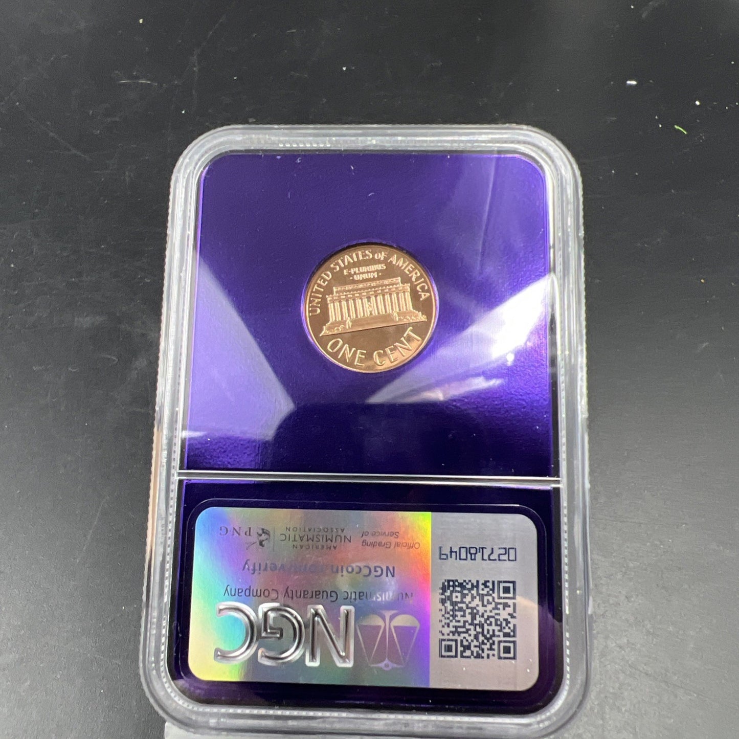 1963 1c PF68 RD NGC Bee Label Holder Lincoln Memorial Cent Gem Proof #117