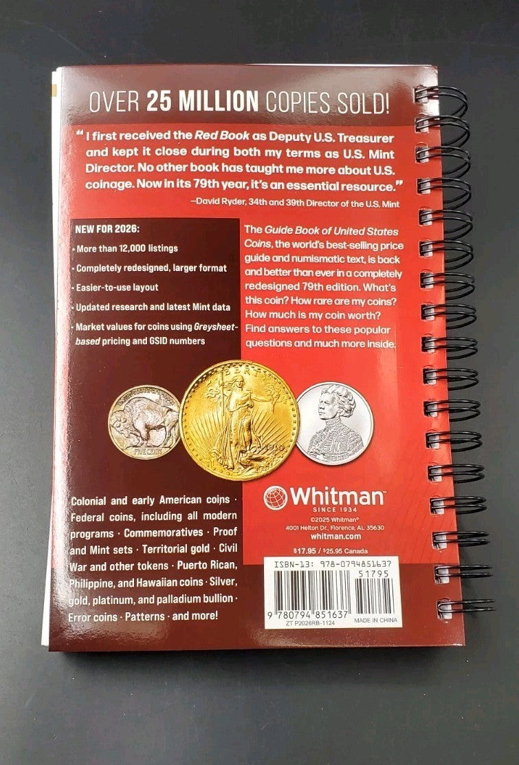 2026 The Official Red Book A Guide Book of United States Coins 79th Edition Soft