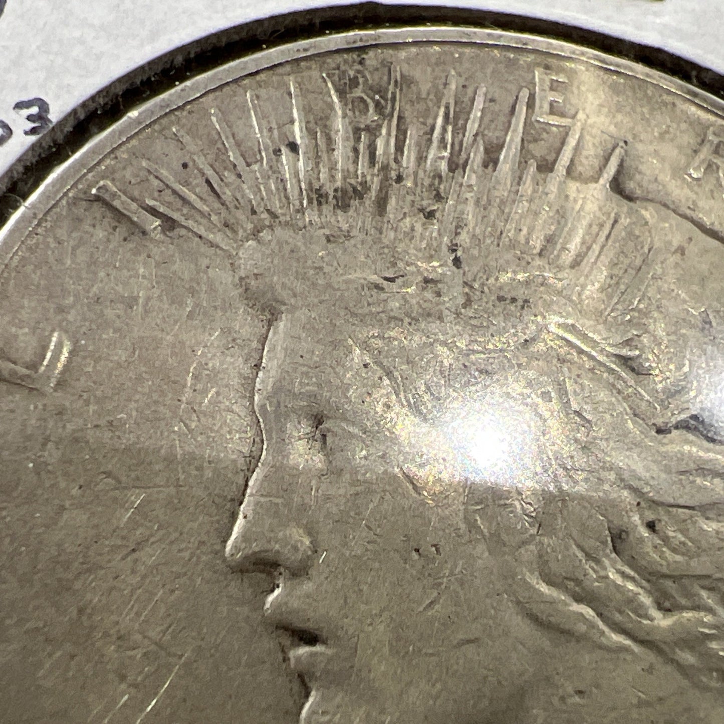 1934 D $1 Peace Silver Dollar Coin VAM 3 FS-003 Double Die OBV Medium D VF Circ
