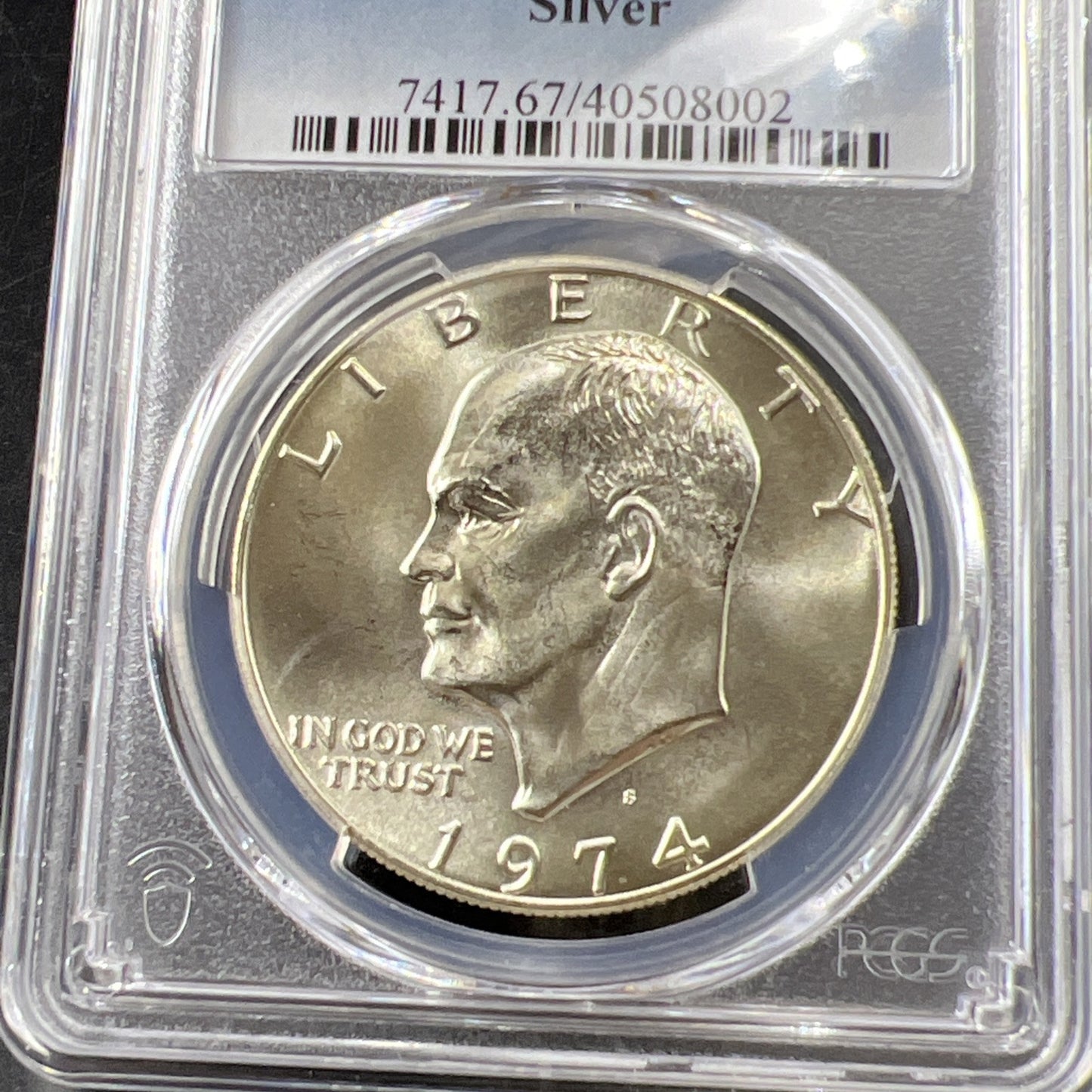1974-S Ike Eisenhower Bicentennial BU 40% SILVER Dollar Coin MS67 PCGS Gem BU #2