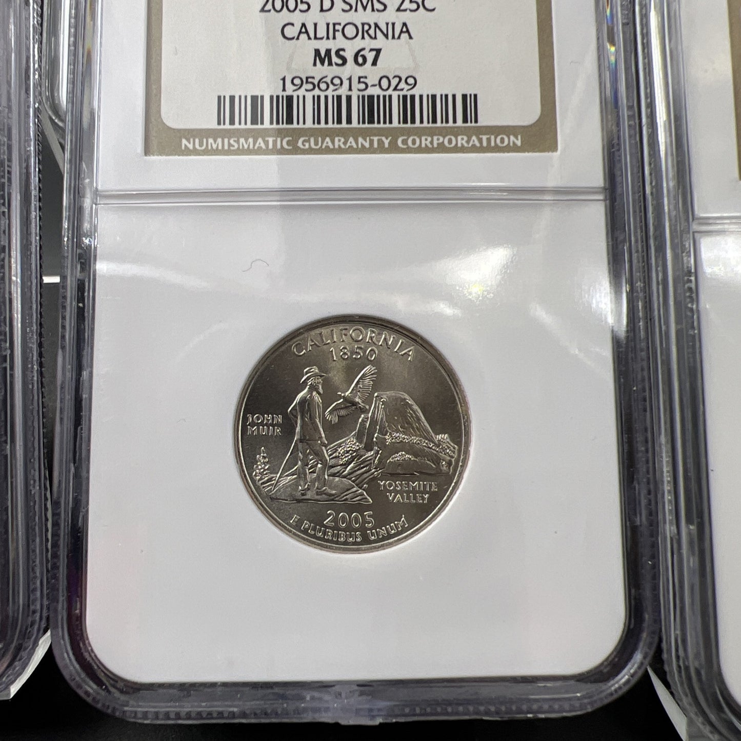 2005 D Complete 5 Coin SMS Quarter Set NGC Graded MS67