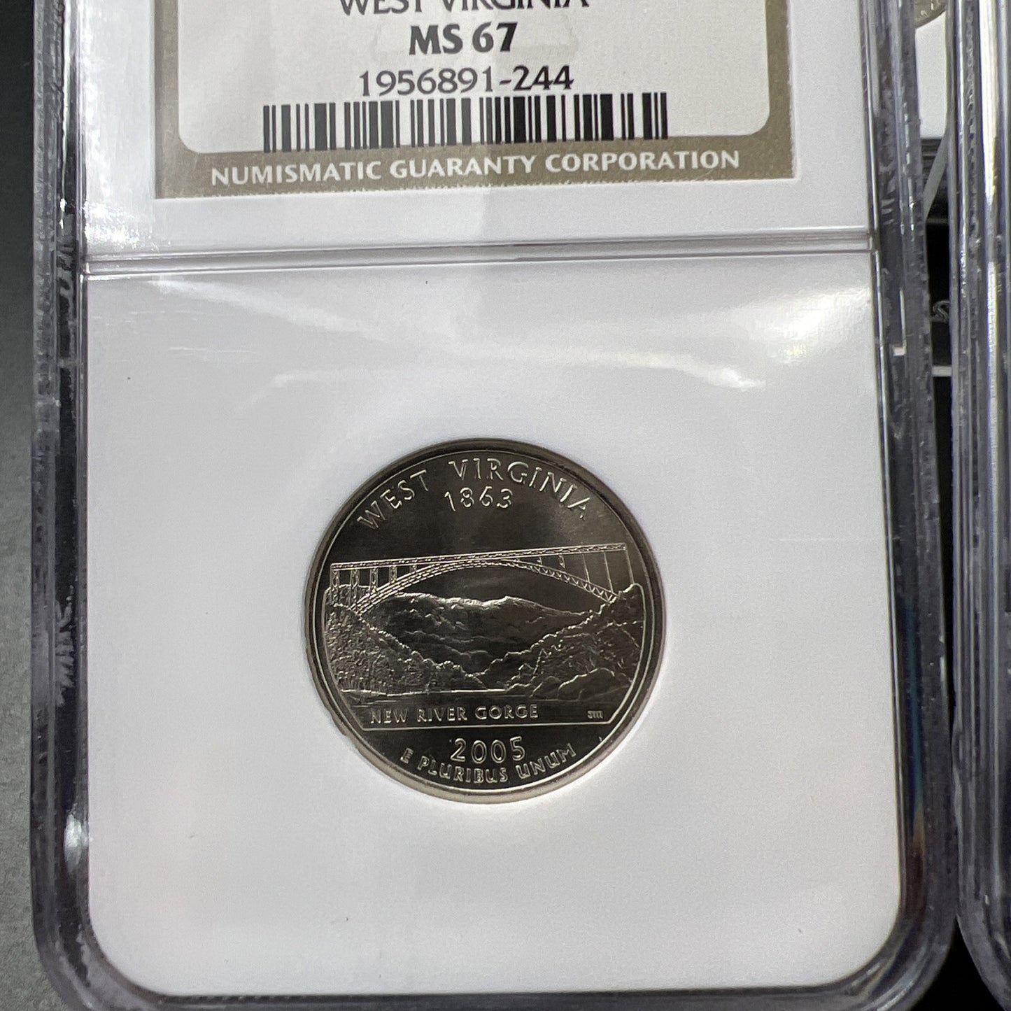 2005 D Complete 5 Coin SMS Quarter Set NGC Graded MS67
