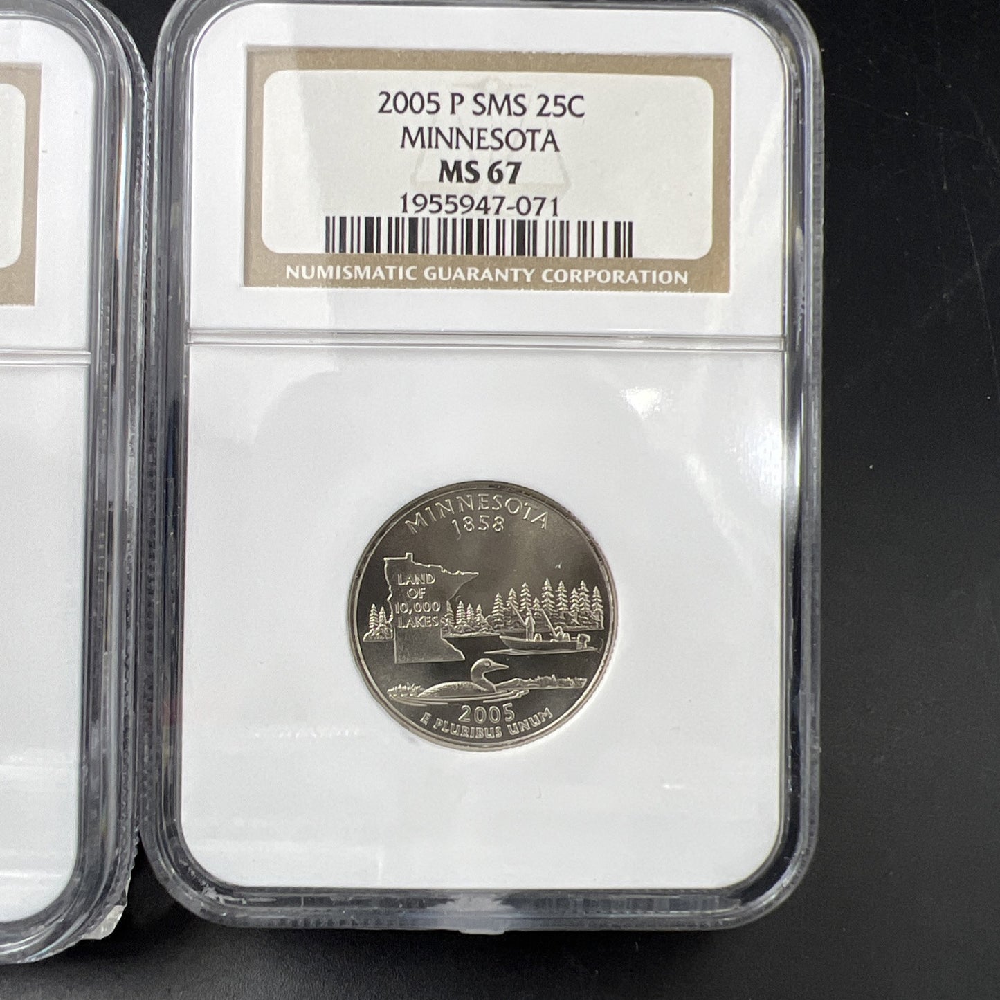 2005 D Complete 5 Coin SMS Quarter Set NGC Graded MS67
