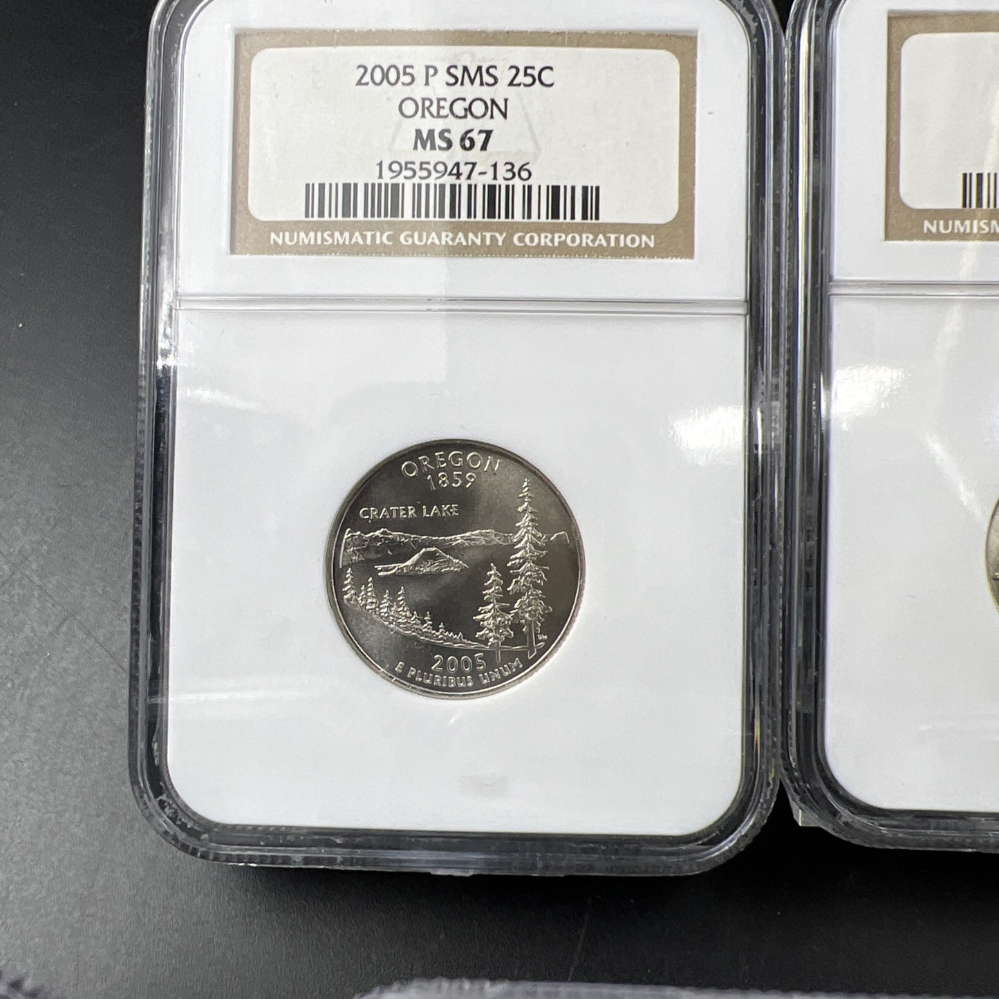 2005 D Complete 5 Coin SMS Quarter Set NGC Graded MS67