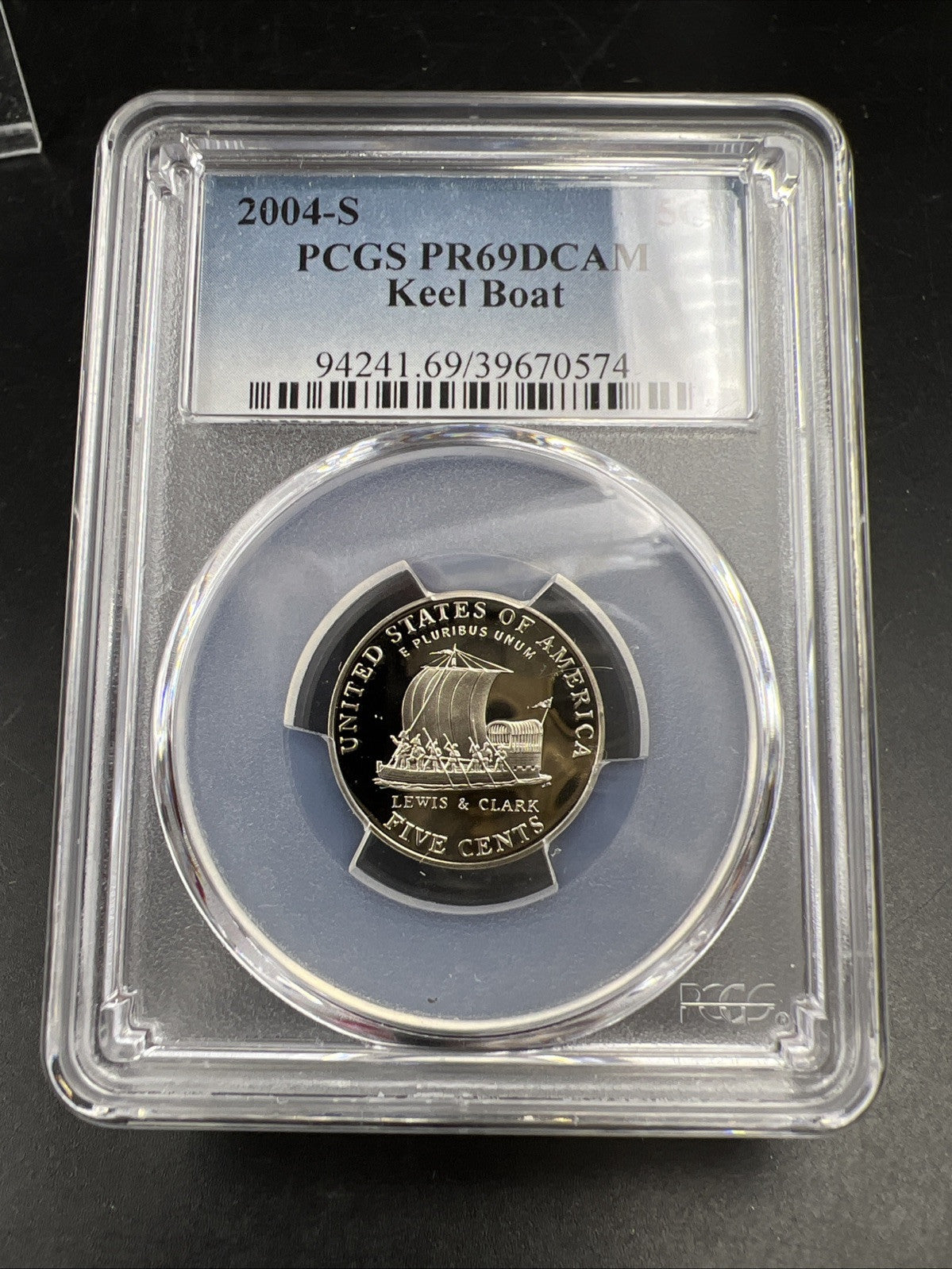 2004 S 5c Keel Boat Jefferson Nickel PCGS PR69 DCAM Gem Proof Certified #74