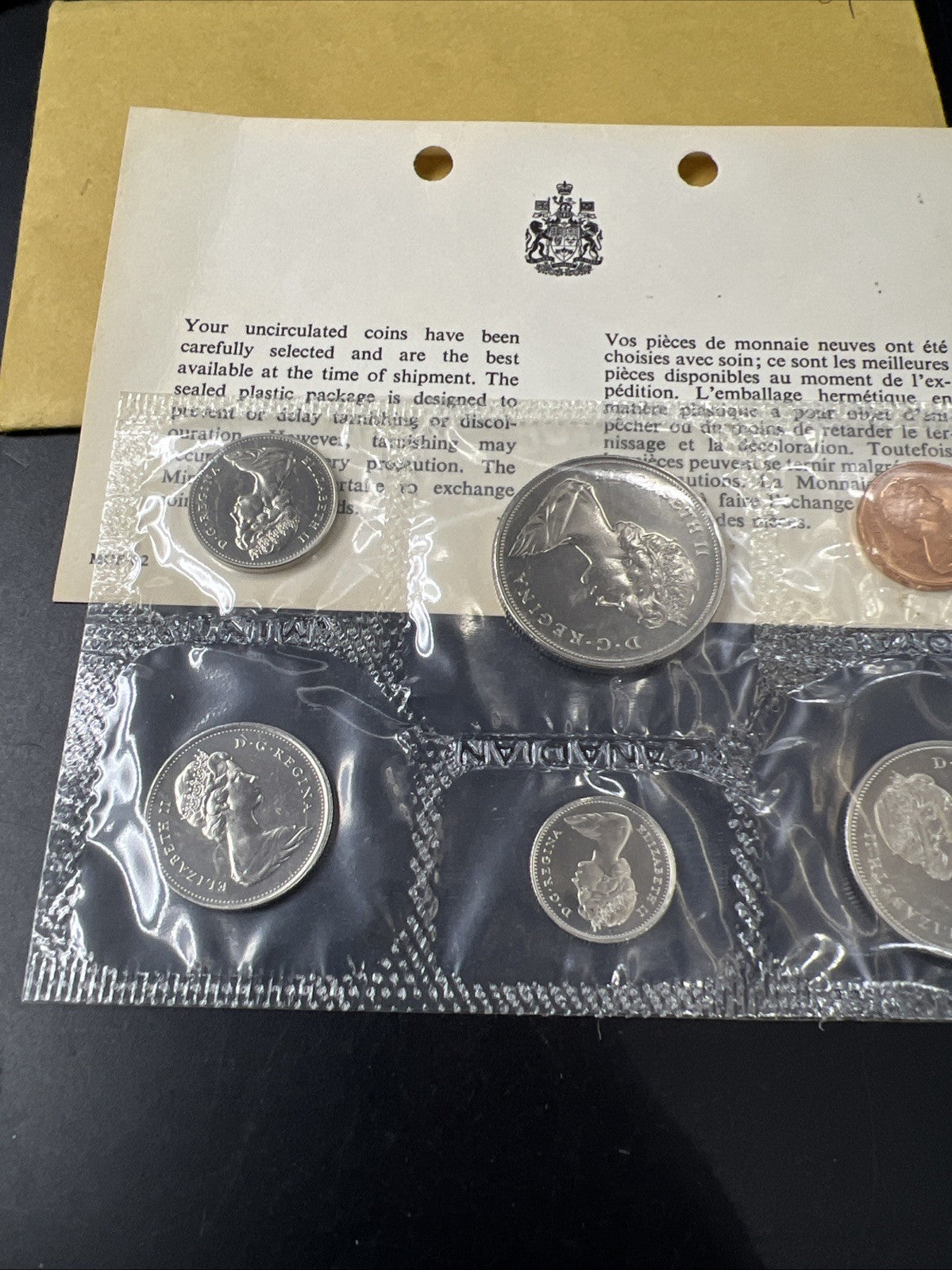 1969 Canada Coin Proof Like Set Royal Canadian Mint in Envelope #A