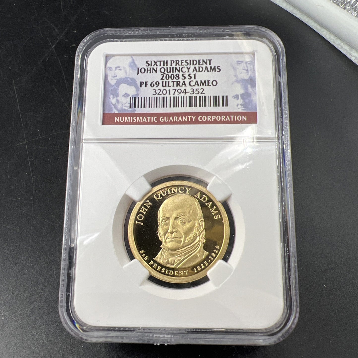 2008 S John Quincy Adams Proof Presidential Dollar Coin NGC PF69 UCAM #352