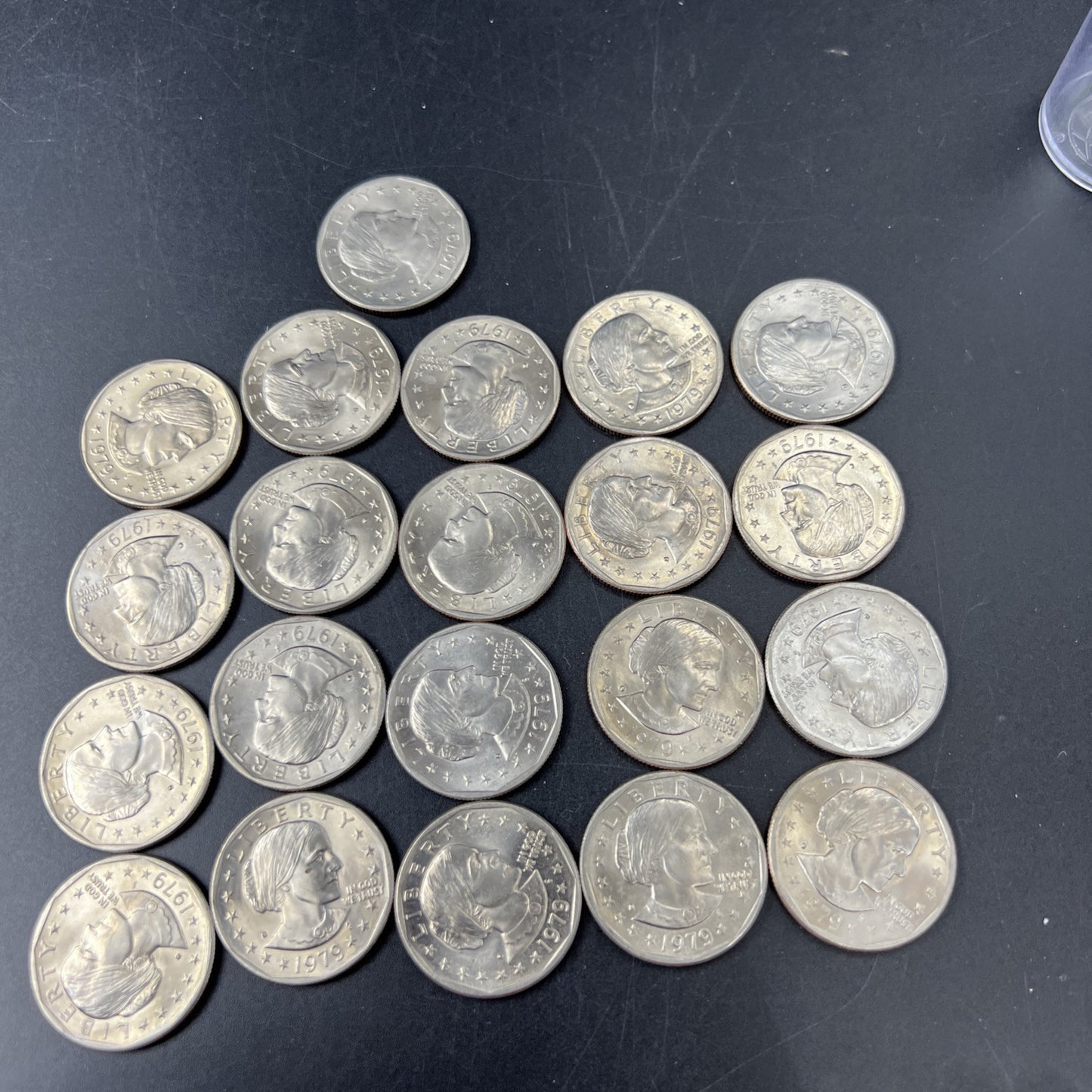 Roll of 21 1979 S $1 One Dollar SBA Susan B Anthony BU UNC Dollar Coins