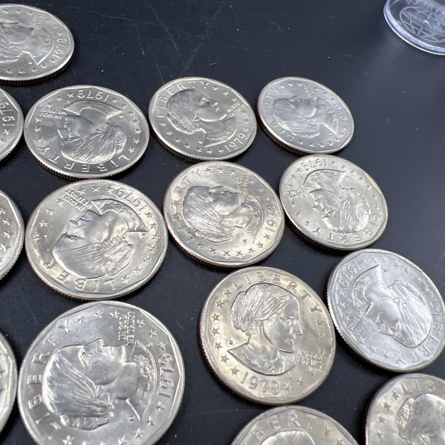 Roll of 21 1979 S $1 One Dollar SBA Susan B Anthony BU UNC Dollar Coins