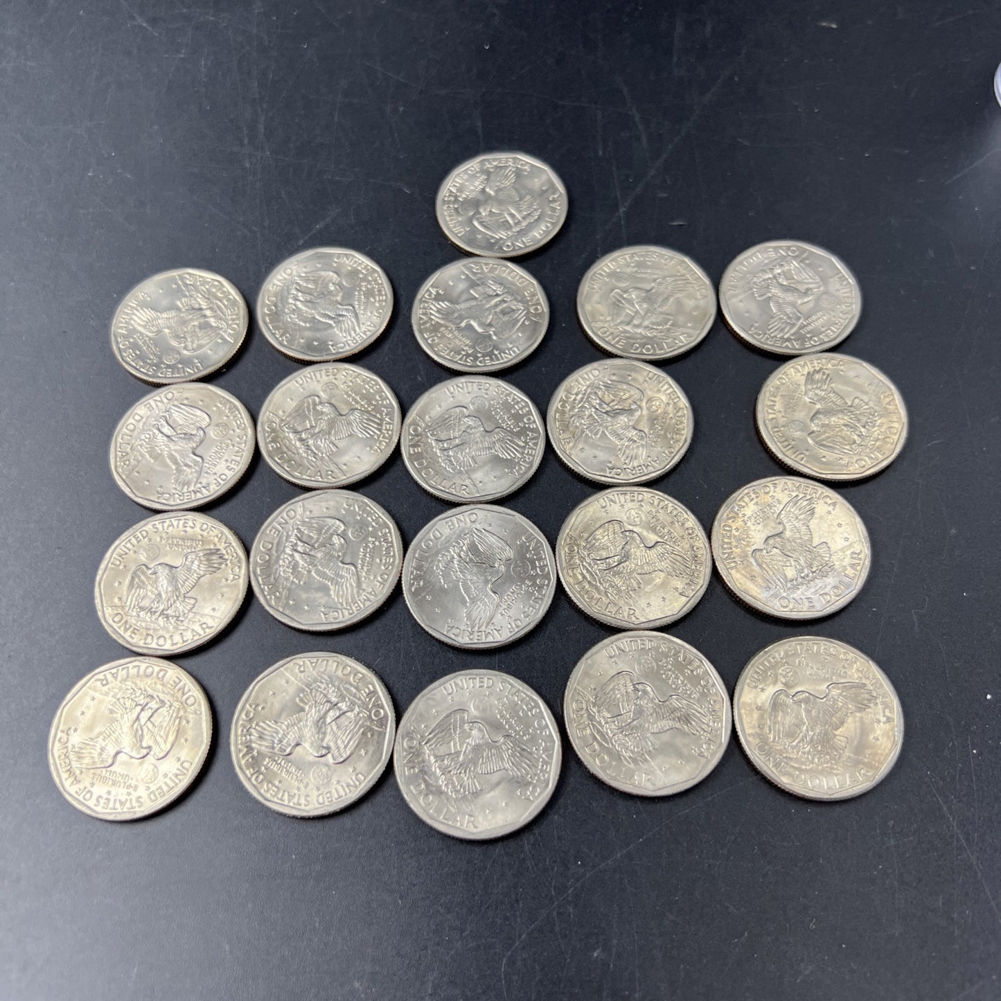 Roll of 21 1979 S $1 One Dollar SBA Susan B Anthony BU UNC Dollar Coins