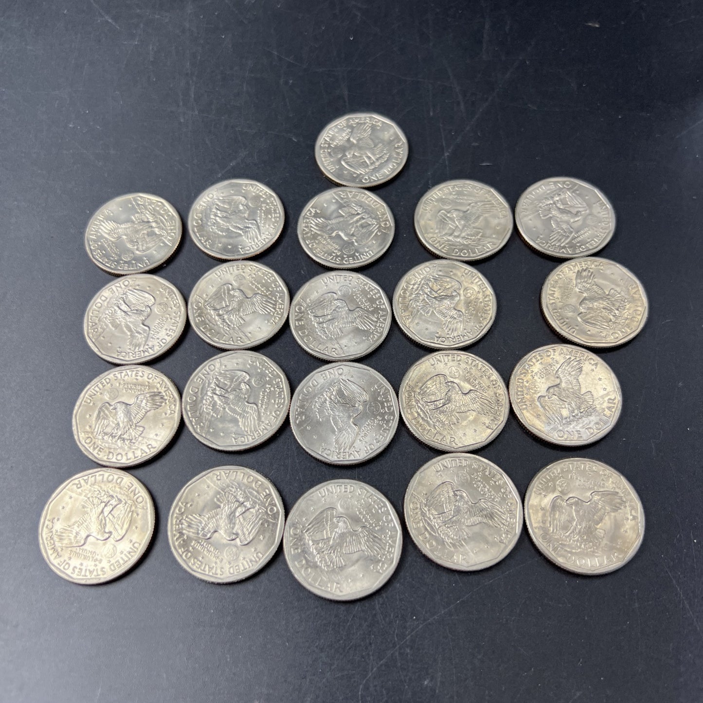 Roll of 21 1979 S $1 One Dollar SBA Susan B Anthony BU UNC Dollar Coins