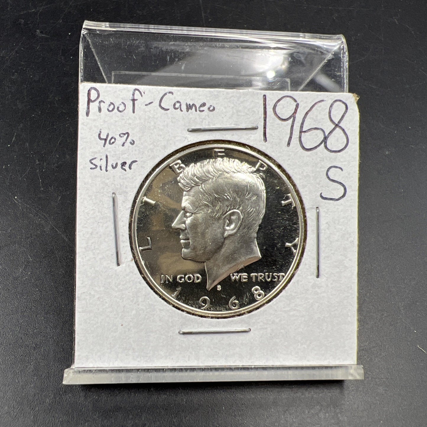 1968 S 50c Proof Kennedy Silver Half Dollar Coin Gem Proof Cameo