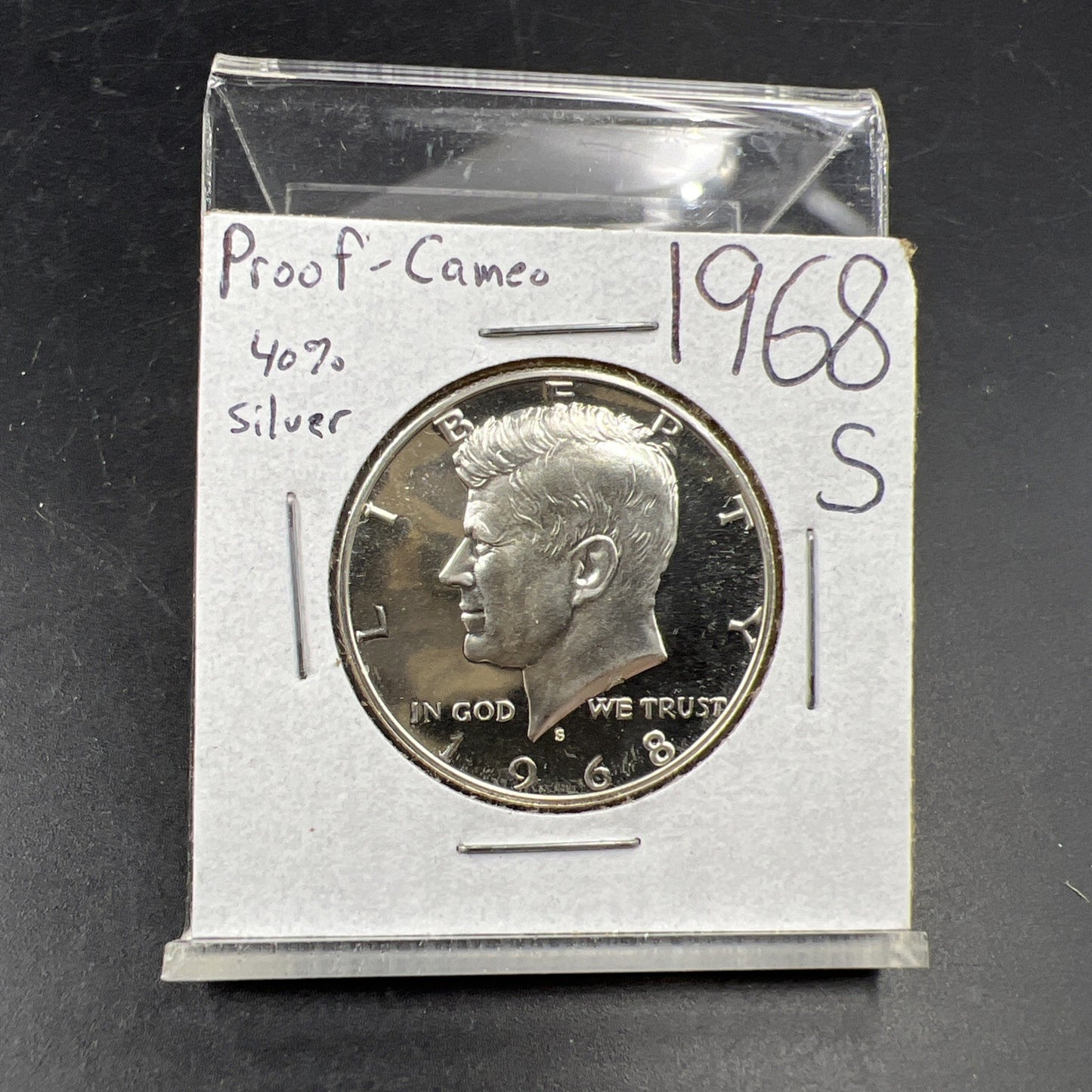 1968 S 50c Proof Kennedy Silver Half Dollar Coin Gem Proof Cameo