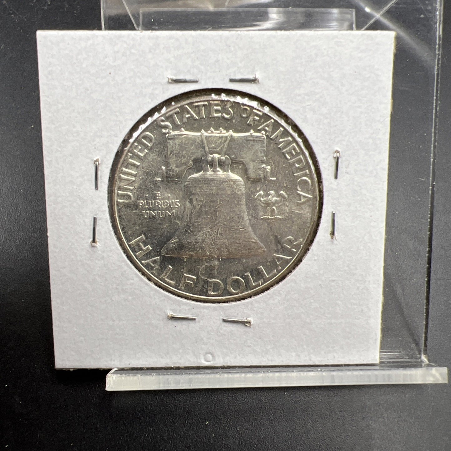 1962 P Franklin Half Dollar Silver Coin BU UNC End of roll toned obverse
