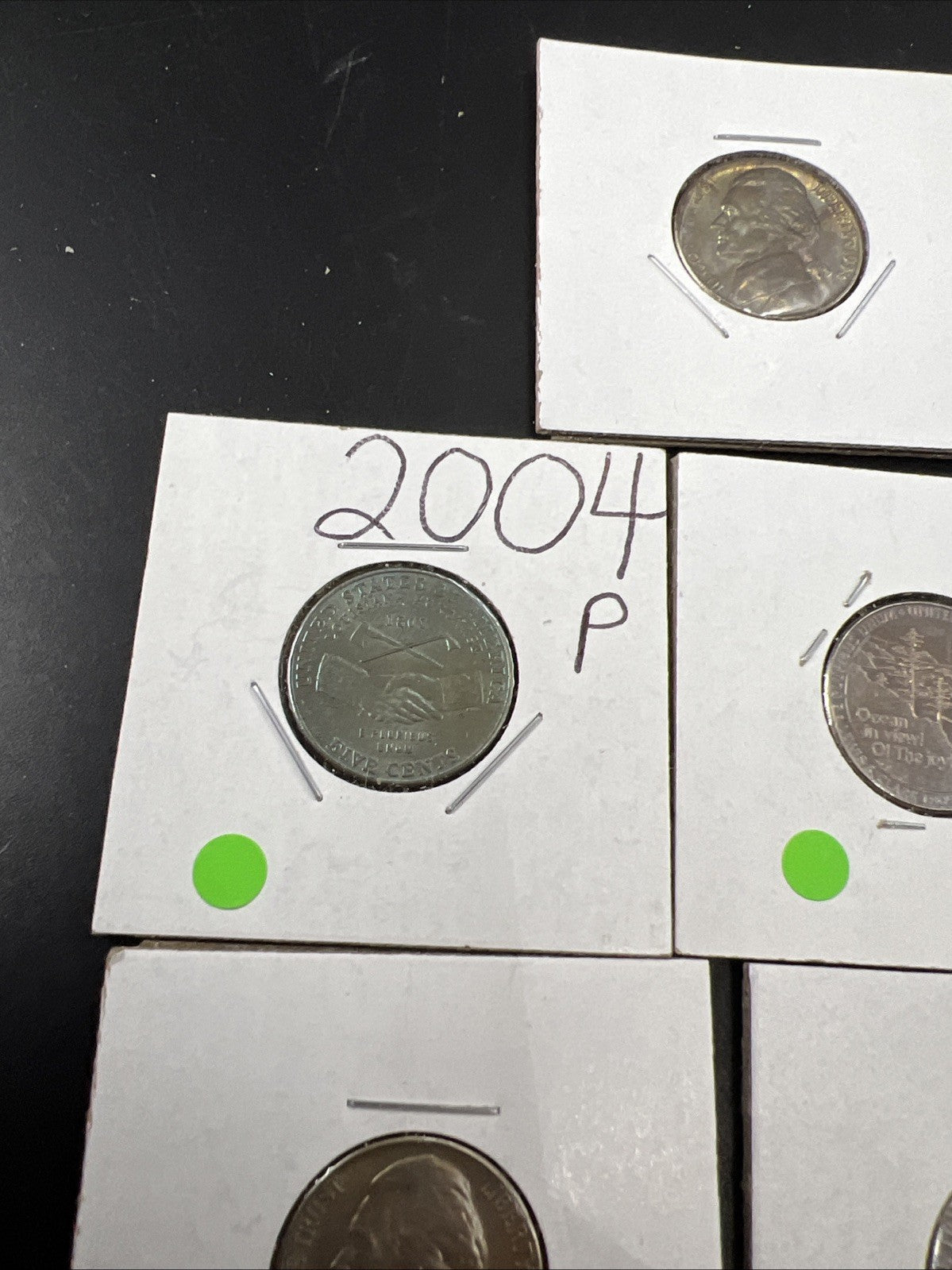 Lot of 7 5c Jefferson Nickel Coins UNC Neat Toning YRS 2004 1964 1947 ++!