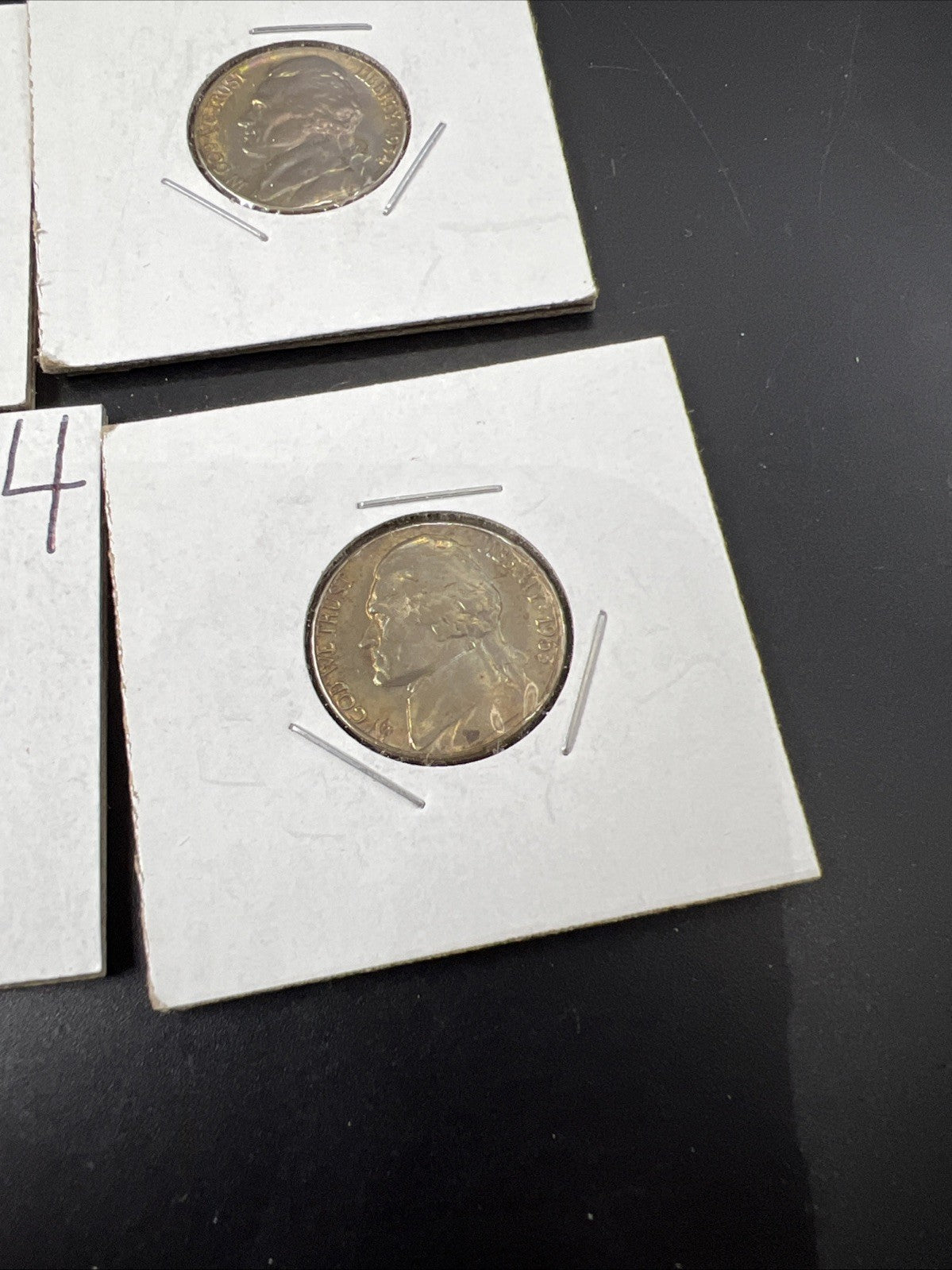 Lot of 7 5c Jefferson Nickel Coins UNC Neat Toning YRS 2004 1964 1947 ++!