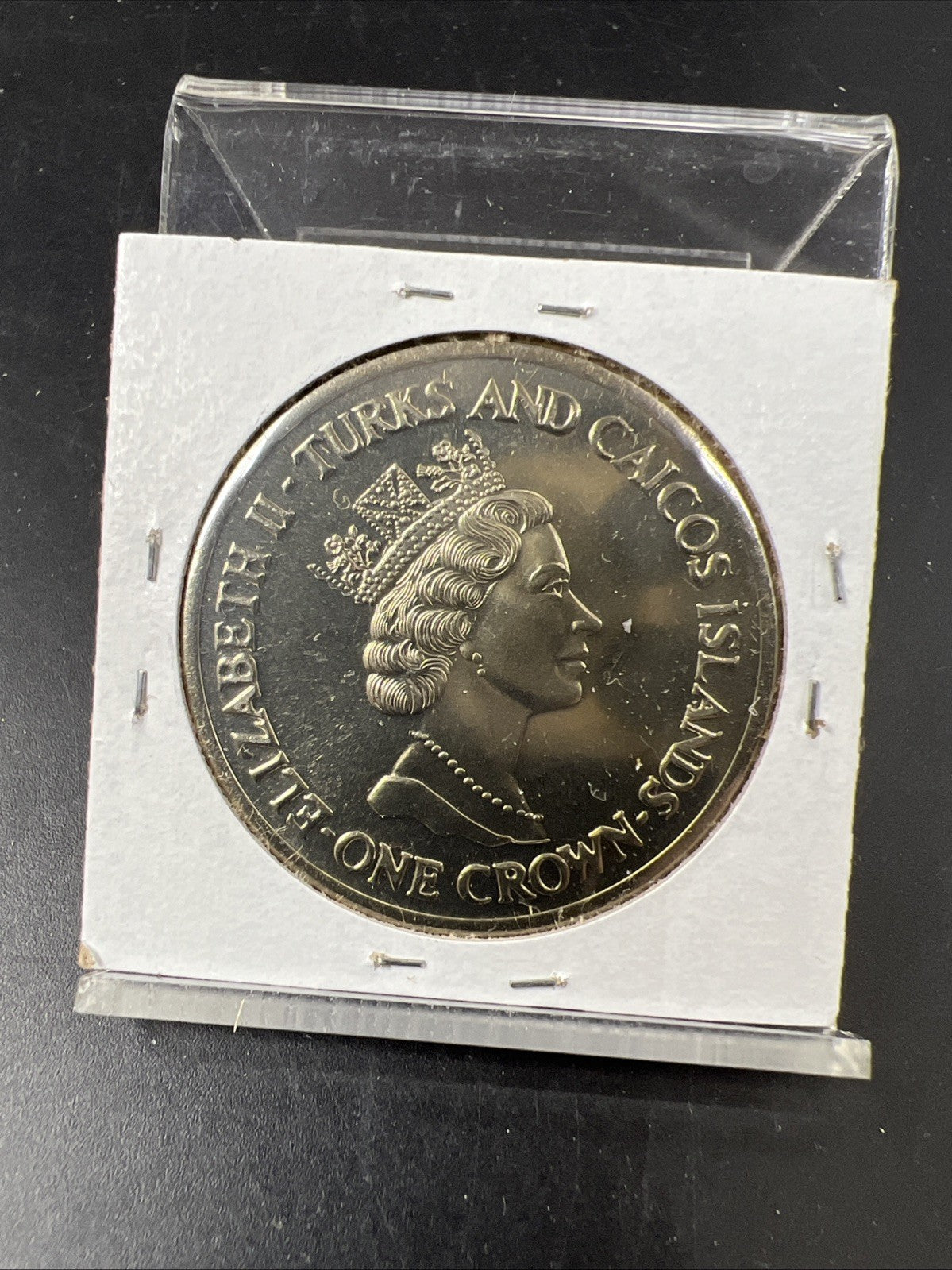 Turks Caicos 1 Crown 1991 Princess Diana Royal Anniversary Gem UNC Copper Nickel