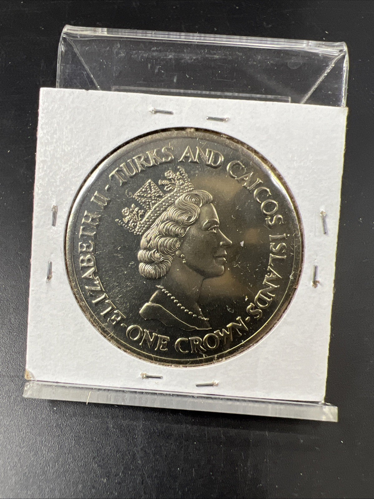 Turks Caicos 1 Crown 1991 Princess Diana Royal Anniversary Gem UNC Copper Nickel