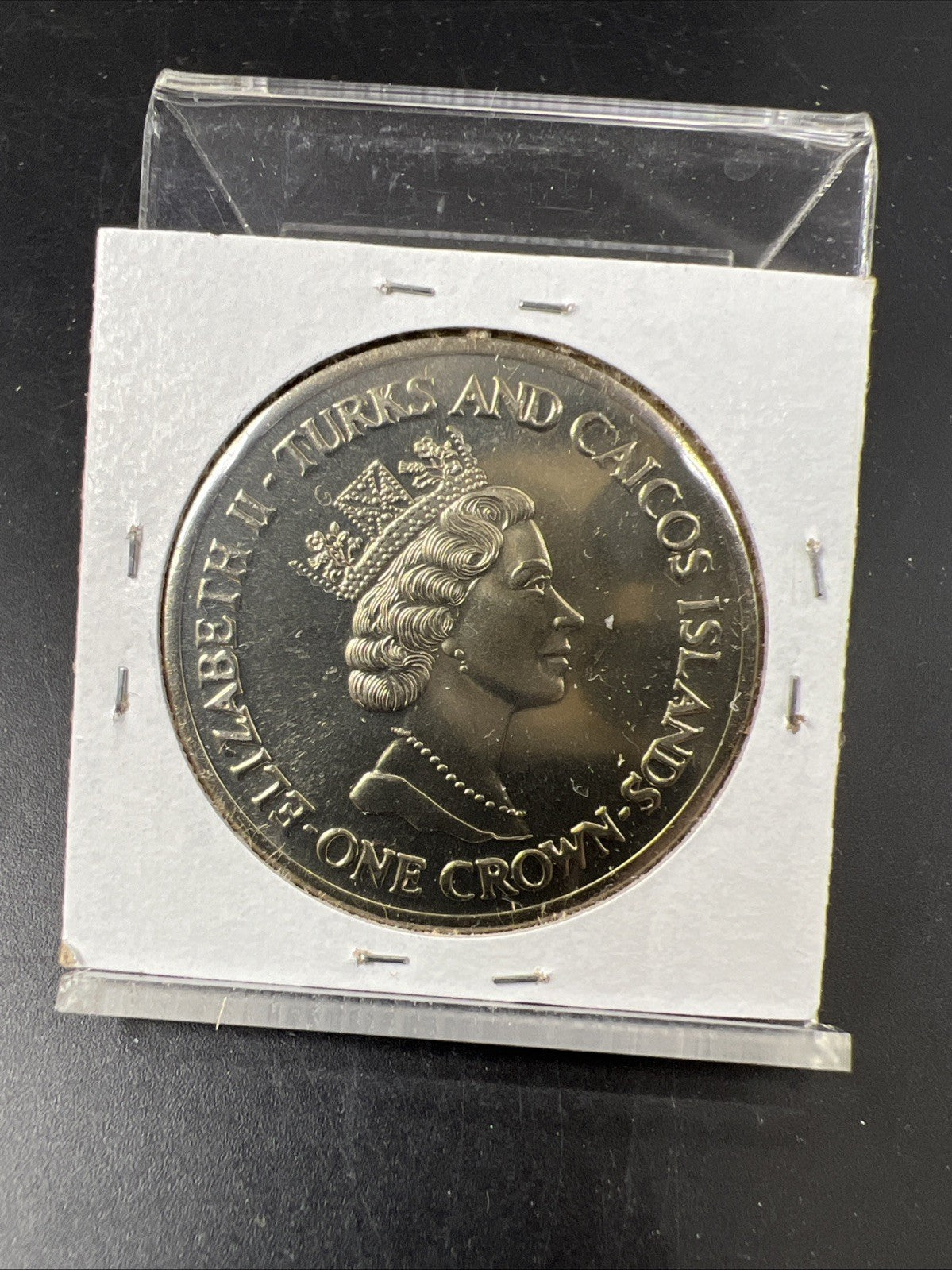 Turks Caicos 1 Crown 1991 Princess Diana Royal Anniversary Gem UNC Copper Nickel