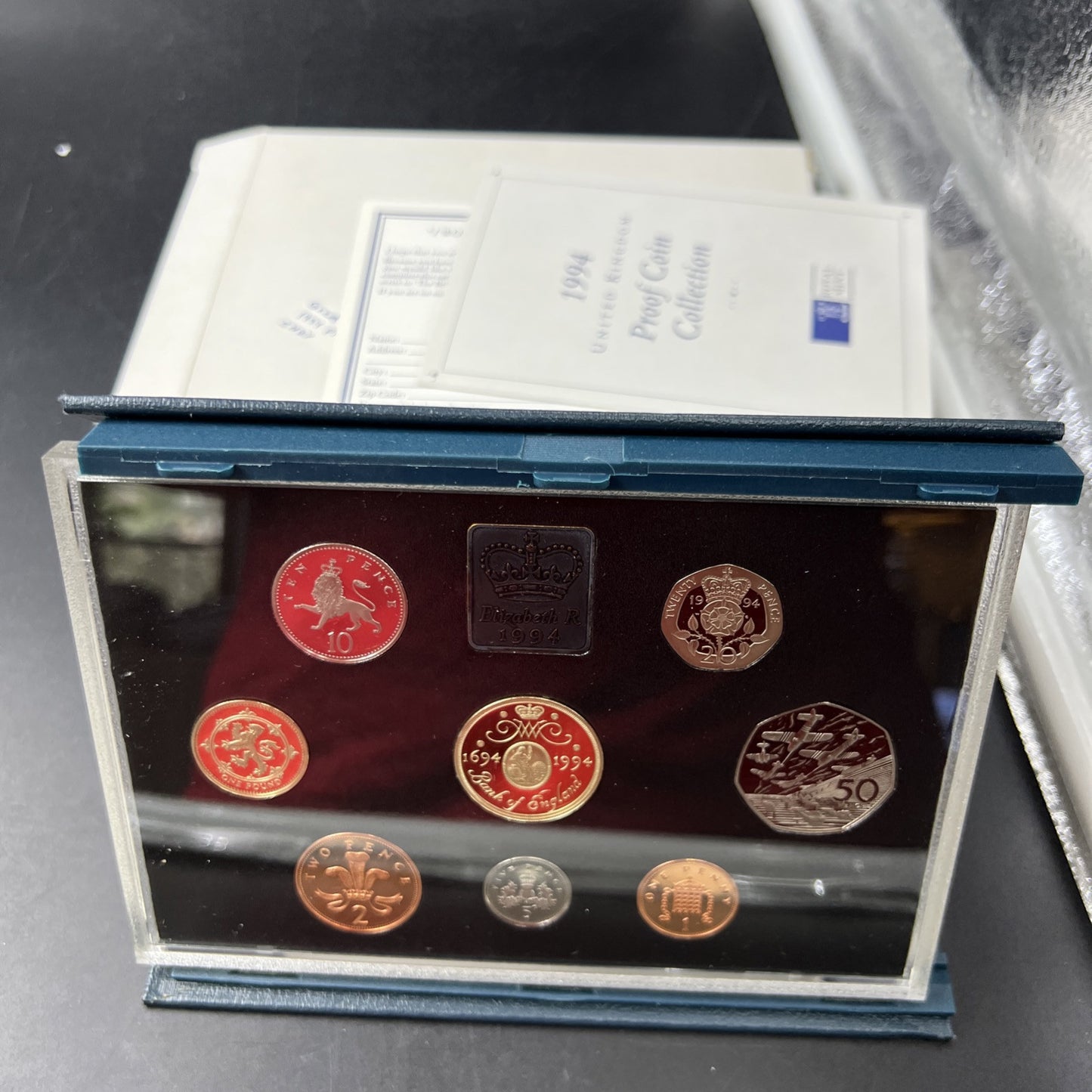 1994 United Kingdom Proof Coin Set with Box & COA #A