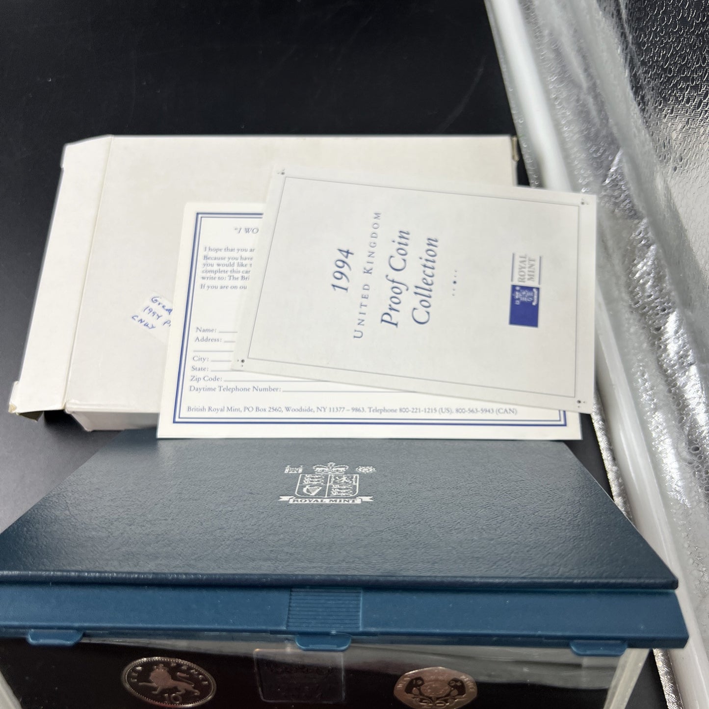 1994 United Kingdom Proof Coin Set with Box & COA #A