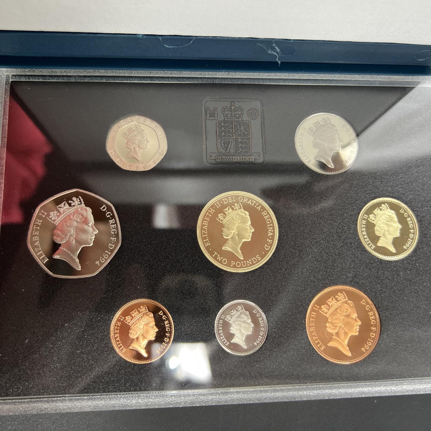 1994 United Kingdom Proof Coin Set with Box & COA #A