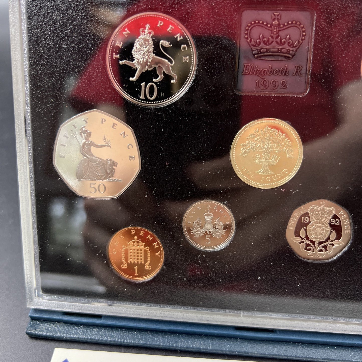 1992 United Kingdom Proof Coin Set with Box & COA #B