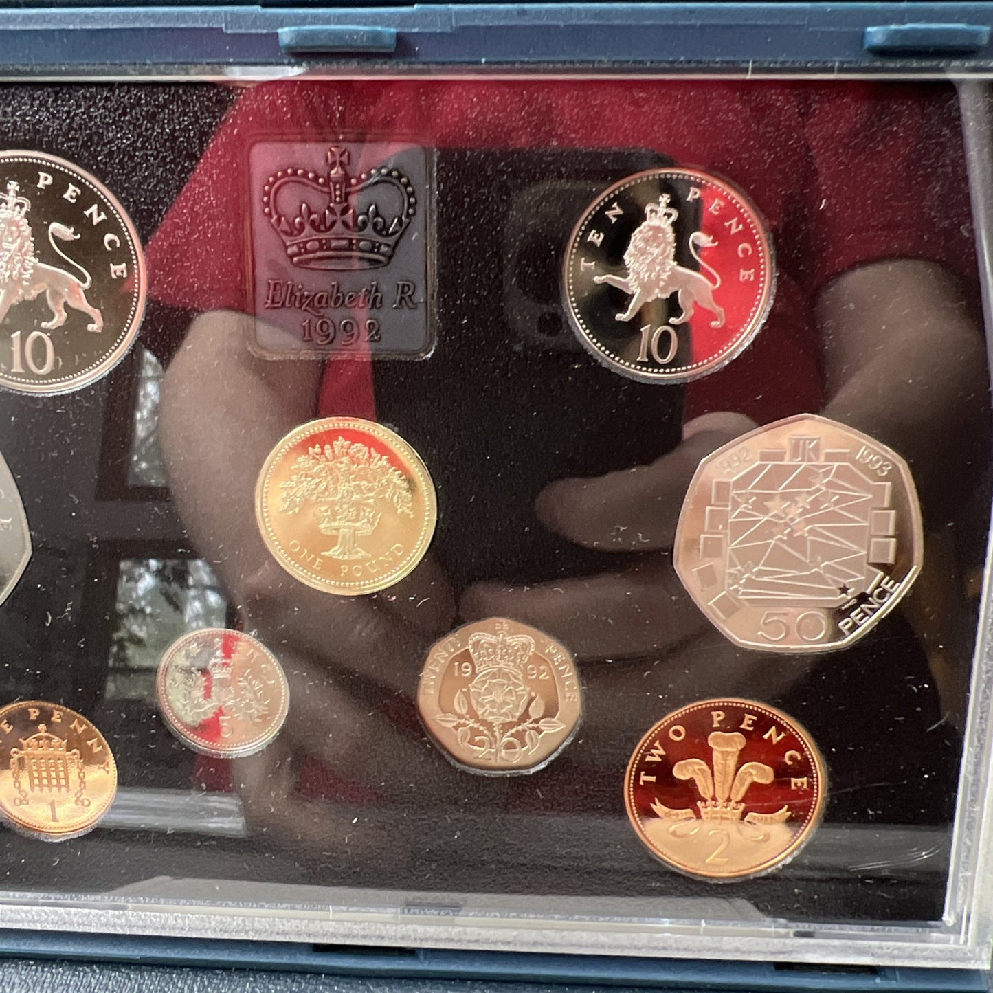 1992 United Kingdom Proof Coin Set with Box & COA #B
